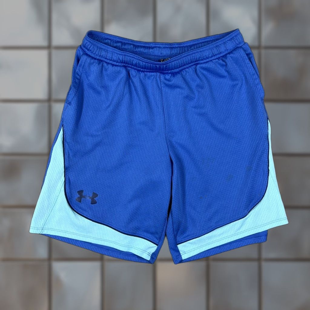 Under Armour Under Armour Men's Athletic Shorts Blue Size Small 28 Waist Basketball Gym Size US 29 - 1 Thumbnail
