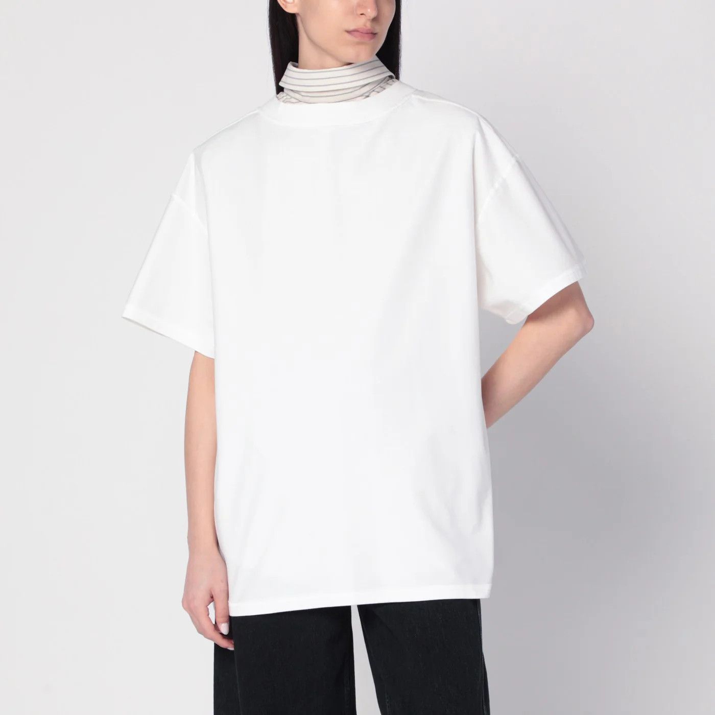 Maison Margiela o1d2blof0426 Short Sleeve T-Shirt in White Size M / US 6-8 / IT 42-44 - 1 Thumbnail