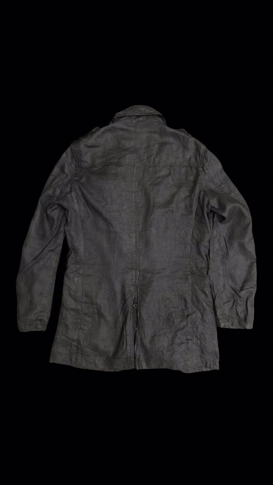 Japanese Brand J30 TORNADO MART Japan Unisex Skinny Fit Linen Jacket Size US S / EU 44-46 / 1 - 2 Thumbnail
