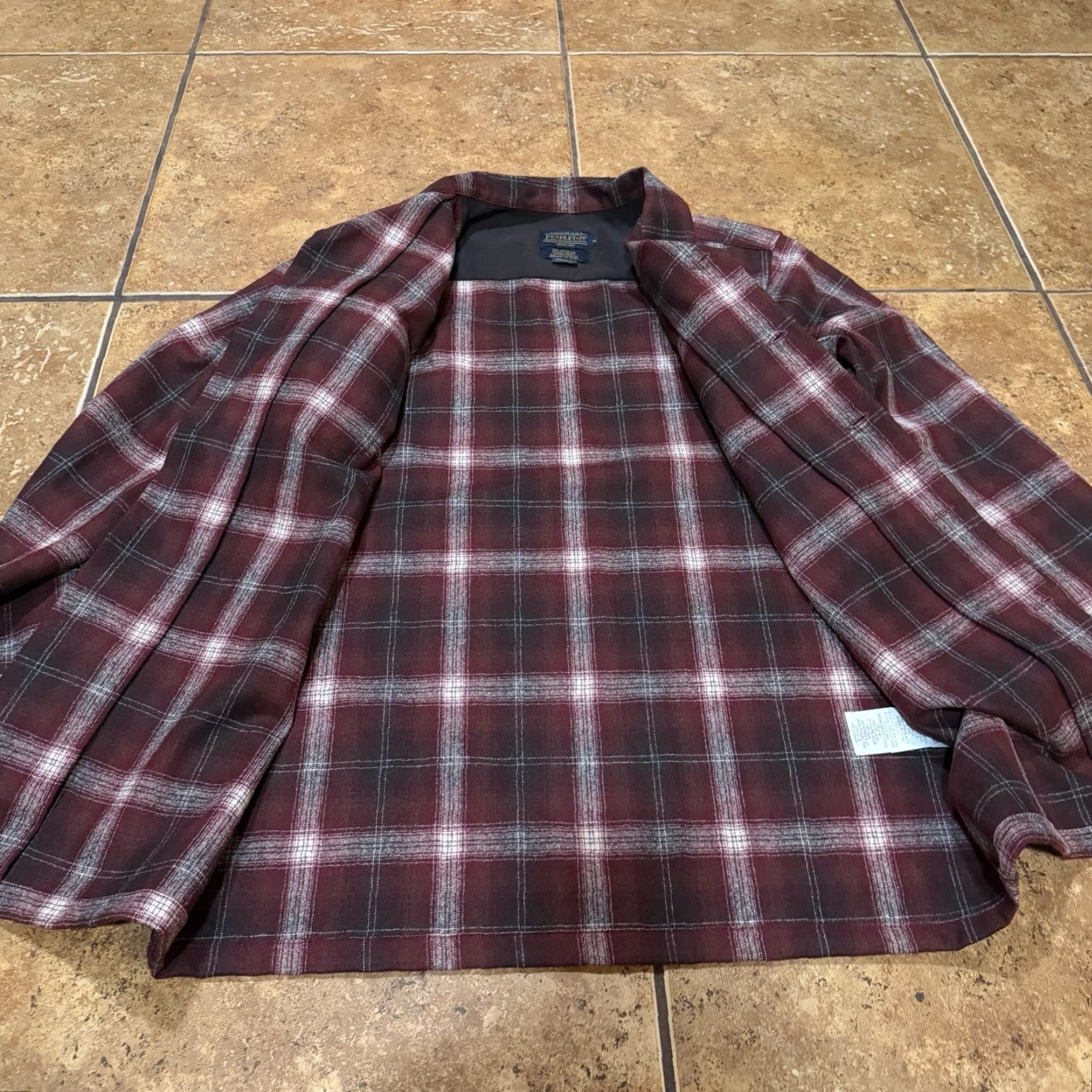 Pendleton VTG Pendleton Board Shirt Wool Medium Grey Shadow Plaid USA Button-Up Collared Long Sleeve Mens M Size US M / EU 48-50 / 2 - 6 Thumbnail