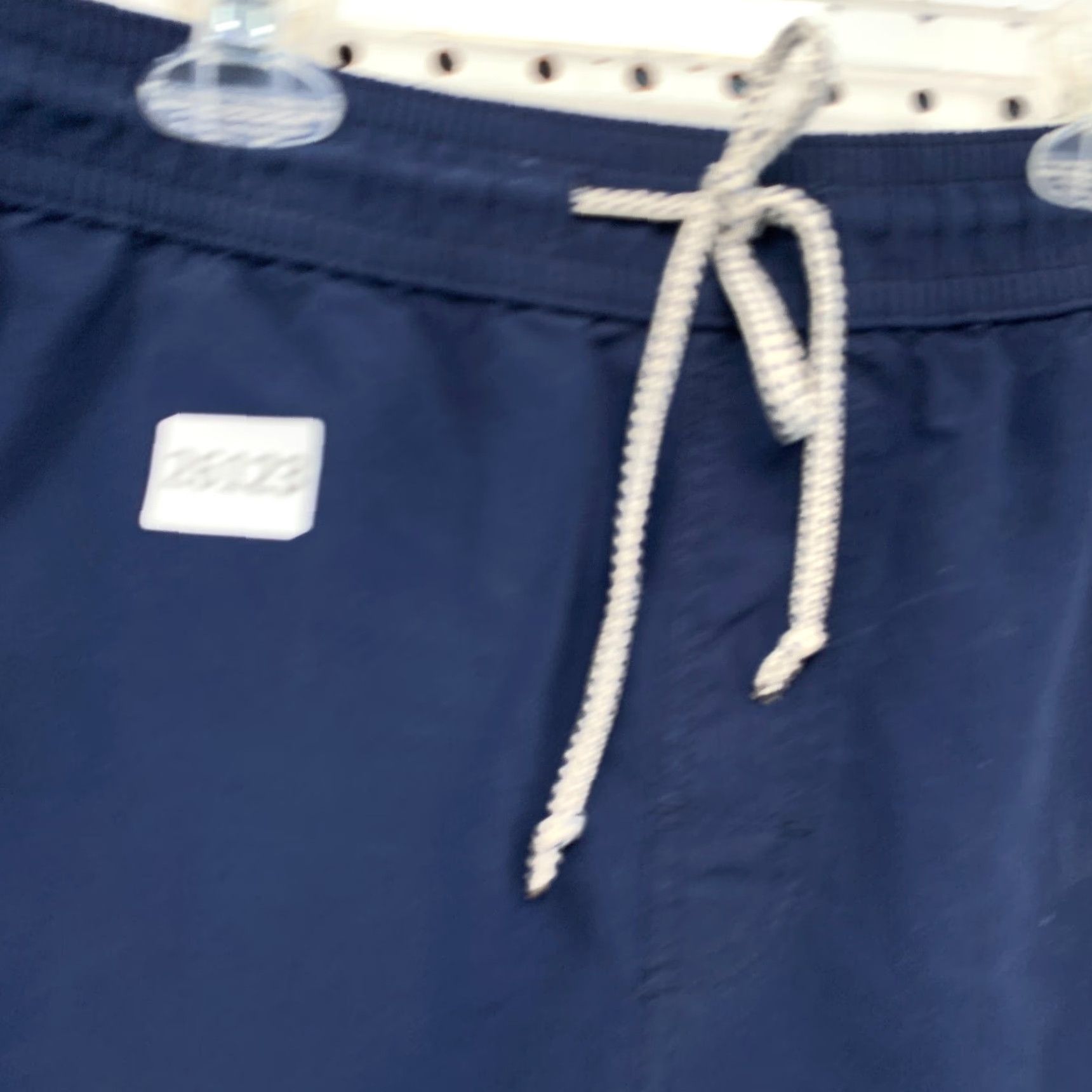 Vintage Vintage Jack Spade Swim Trunks Mens Medium Navy Blue Red Striped 34x6.5 Summer Activewear Size US 31 - 6 Thumbnail