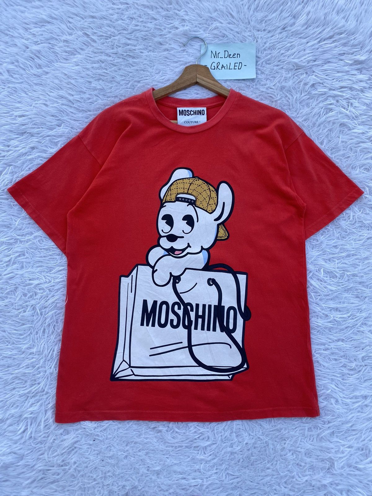 Moschino Rare MOSCHINO Couture Red Tshirt Size US M / EU 48-50 / 2 - 2 Thumbnail
