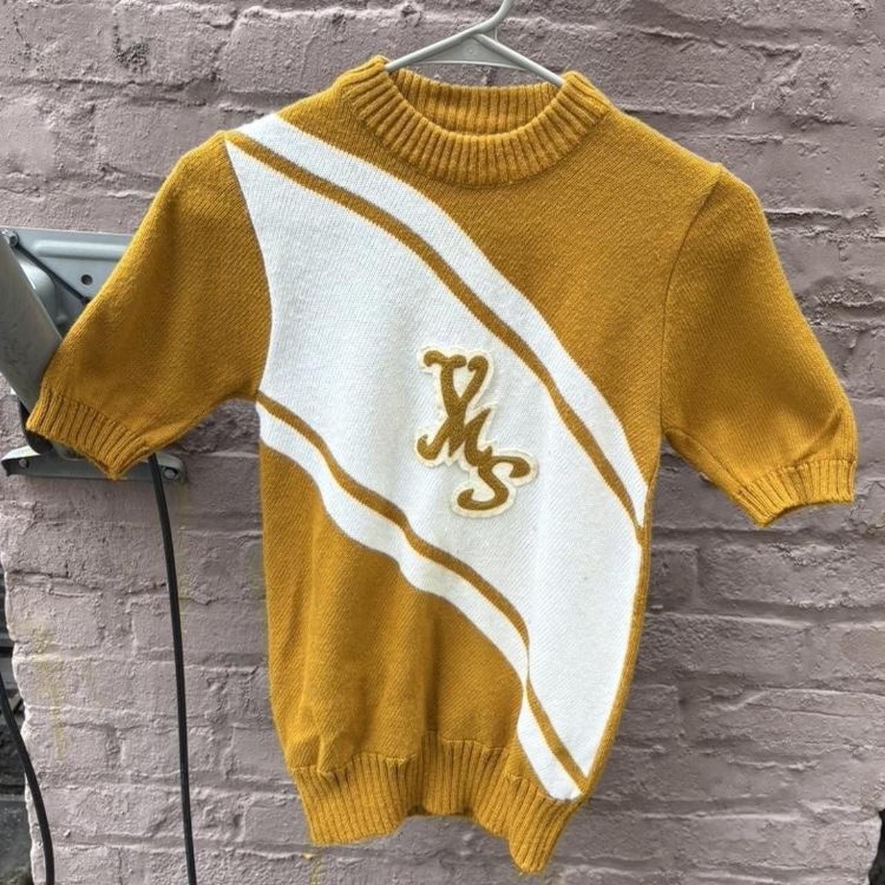 Vintage Vintage 60s Cheerleader Supply Co Short Sleeve Sweater Size S / US 4 / IT 40 - 1 Thumbnail