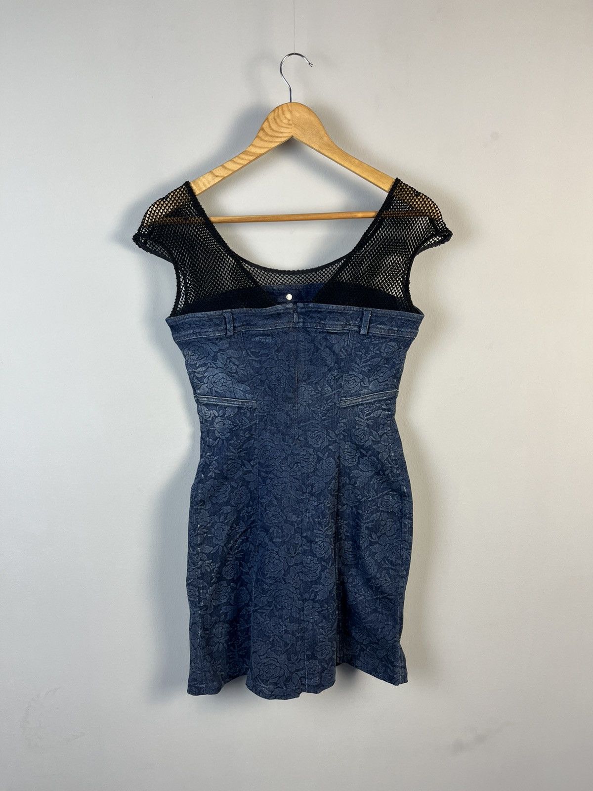 Miss Sixty Miss Sixty Y2K Denim Cotton Mini Dress Made in Italy Size S / US 4 / IT 40 - 7 Thumbnail