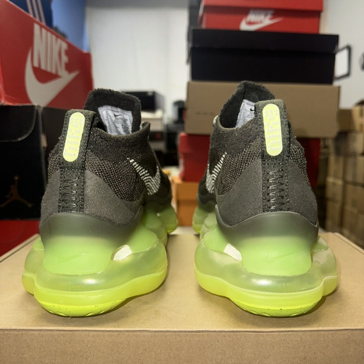 Nike Size 8 - Nike Air Max Scorpion FK Green-Volt DJ4701-300 Size US 8 / EU 41 - 4 Thumbnail