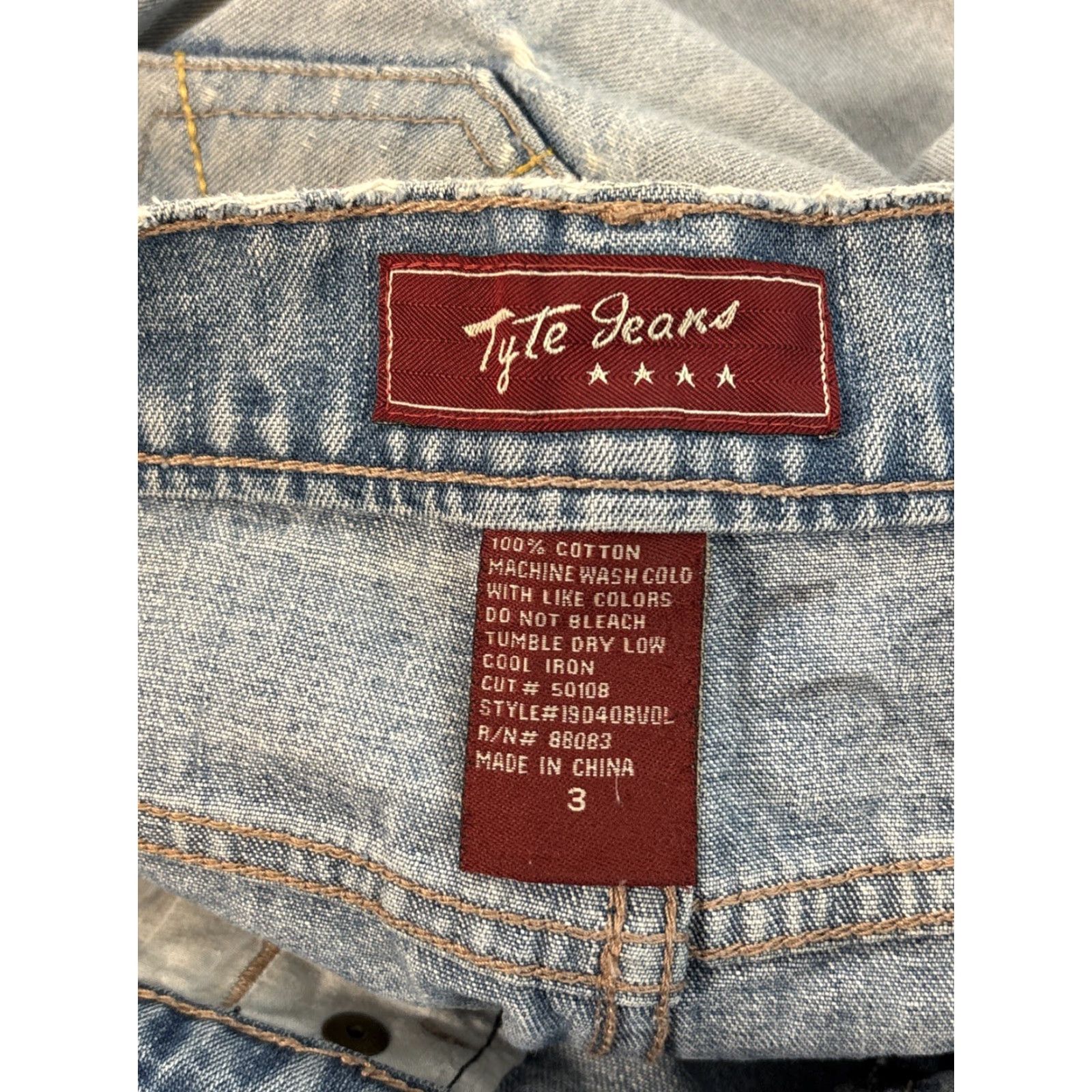 Vintage VINTAGE Tyte Jeans Womens Jeans 28 Midi Light Wash Embroidered Distressed 90s Blue Denim Womens M Size 28" / US 6 / IT 42 - 5 Thumbnail