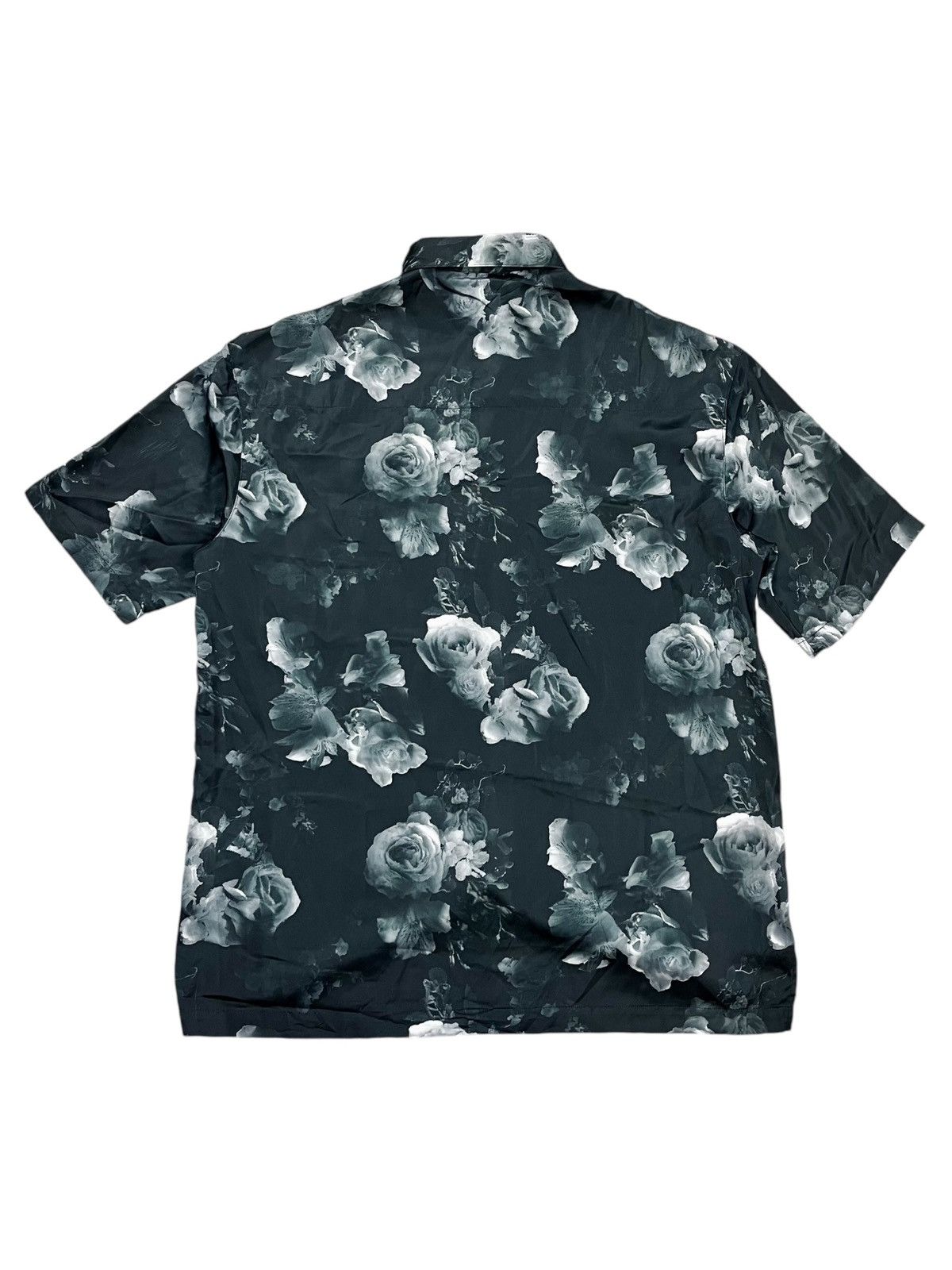 Shellac 2000s Studious - Romantic Black Flower Shirt Size US M / EU 48-50 / 2 - 2 Thumbnail
