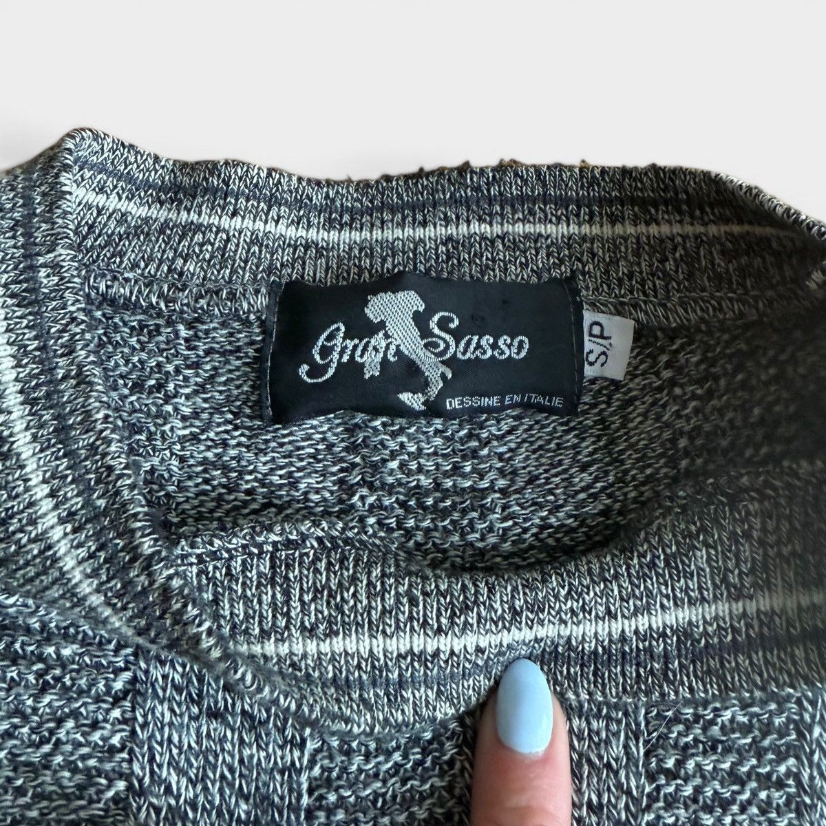 Gran Sasso Vintage Gran Sasso 3D Coogi Style Sweater Bold Knit Pullover Size US S / EU 44-46 / 1 - 4 Thumbnail