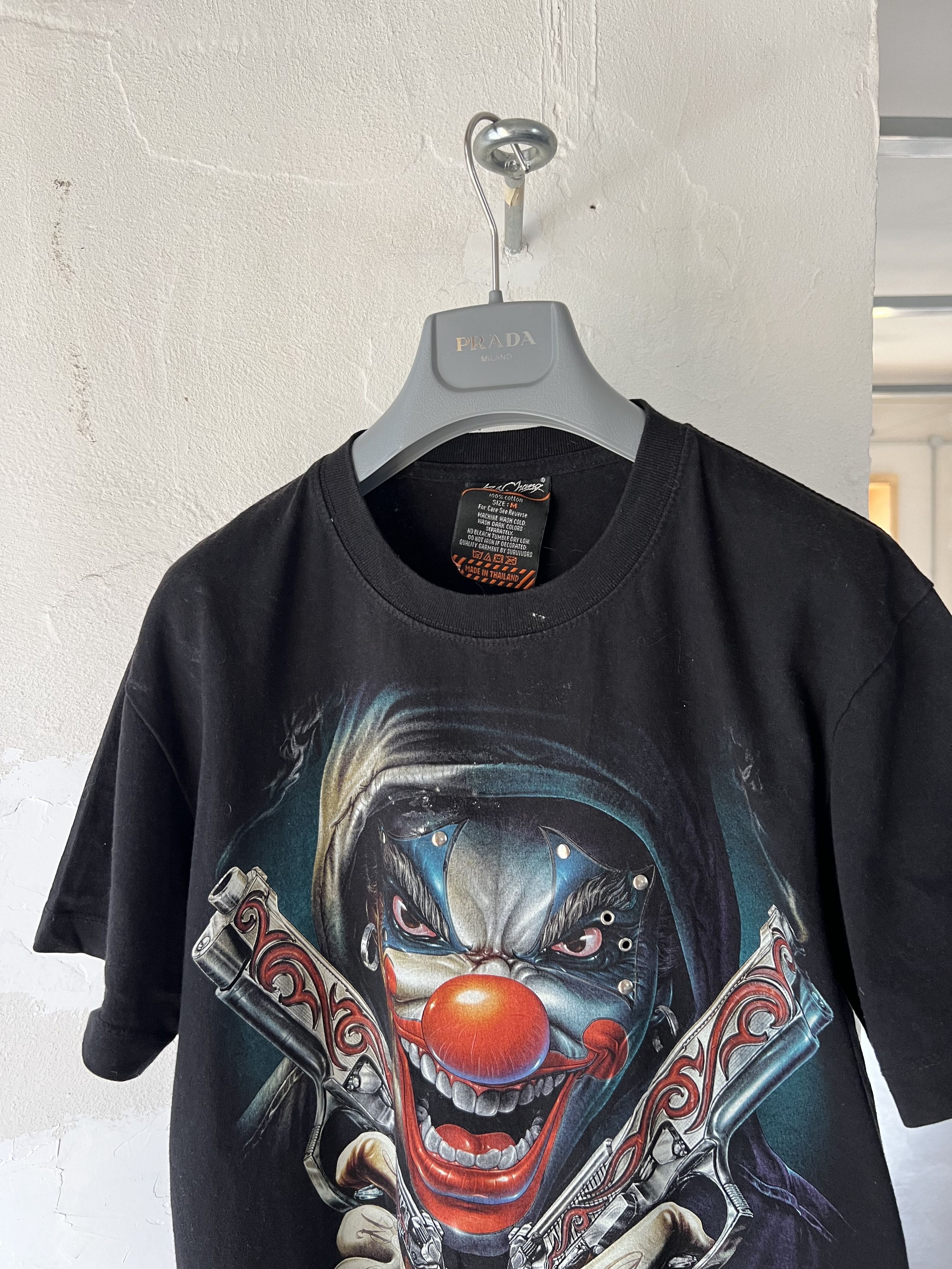 Unsound Rags Clown Gun Pay Day Vintage Death Tee y2k Size US M / EU 48-50 / 2 - 4 Thumbnail