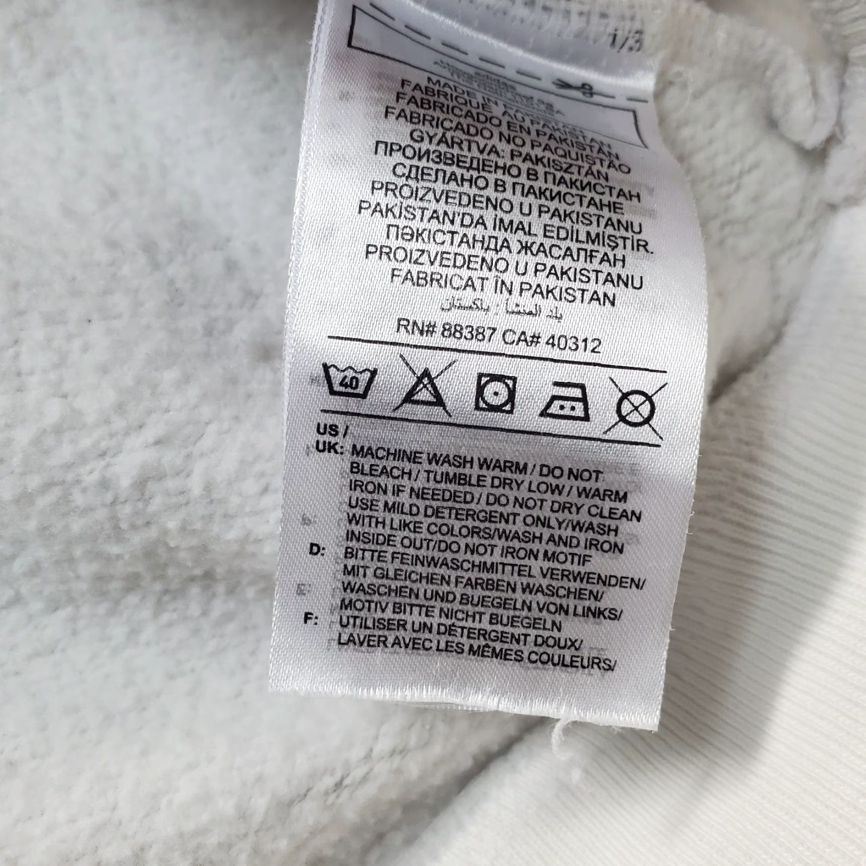 Adidas Adidas Womens Small White Embroidered Logo Fleece Lined Hooded Pullover Hoodie Size S / US 4 / IT 40 - 6 Thumbnail