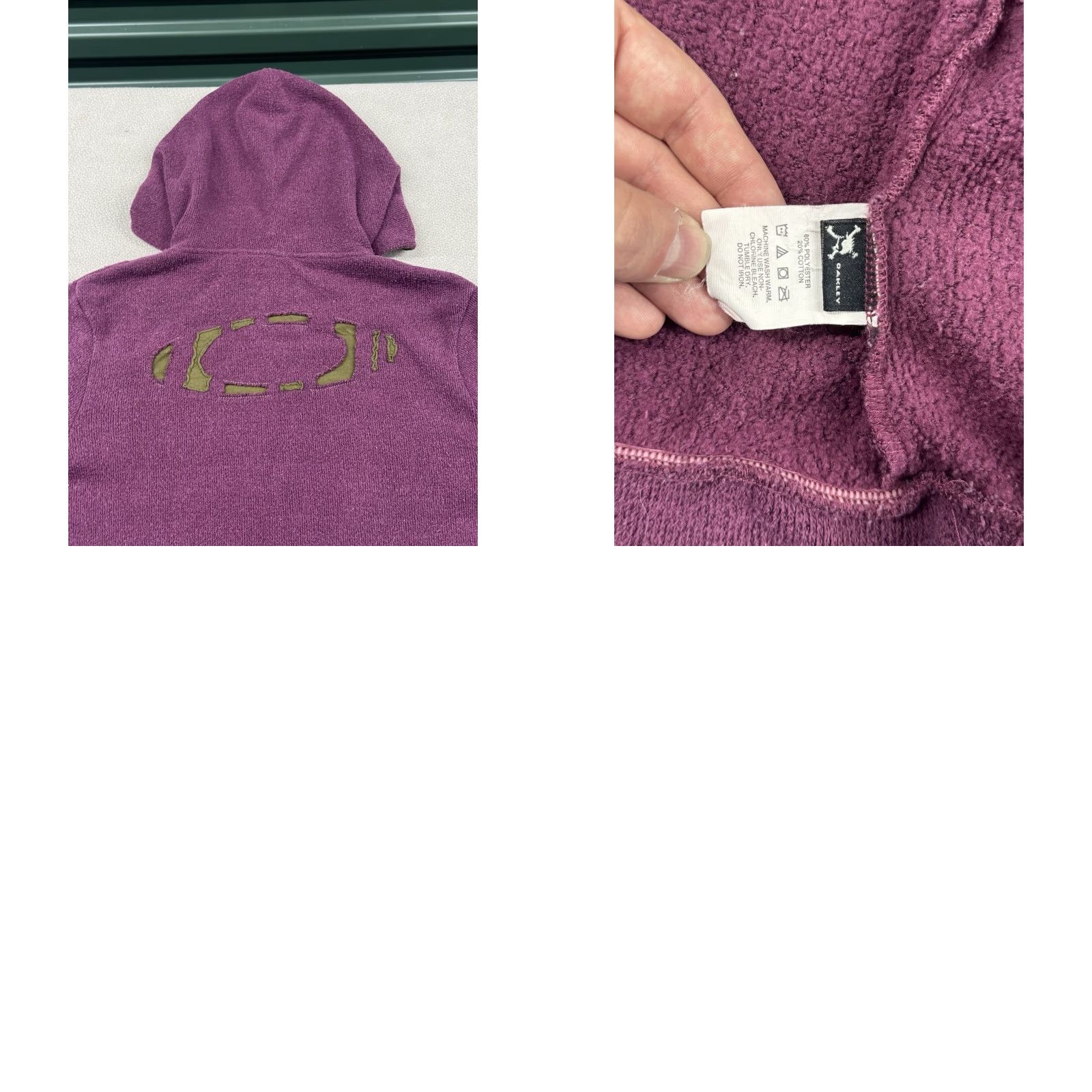 Oakley Oakley Jacket Women’s Large Purple Full Zip Terry Size L / US 10 / IT 46 - 8 Thumbnail