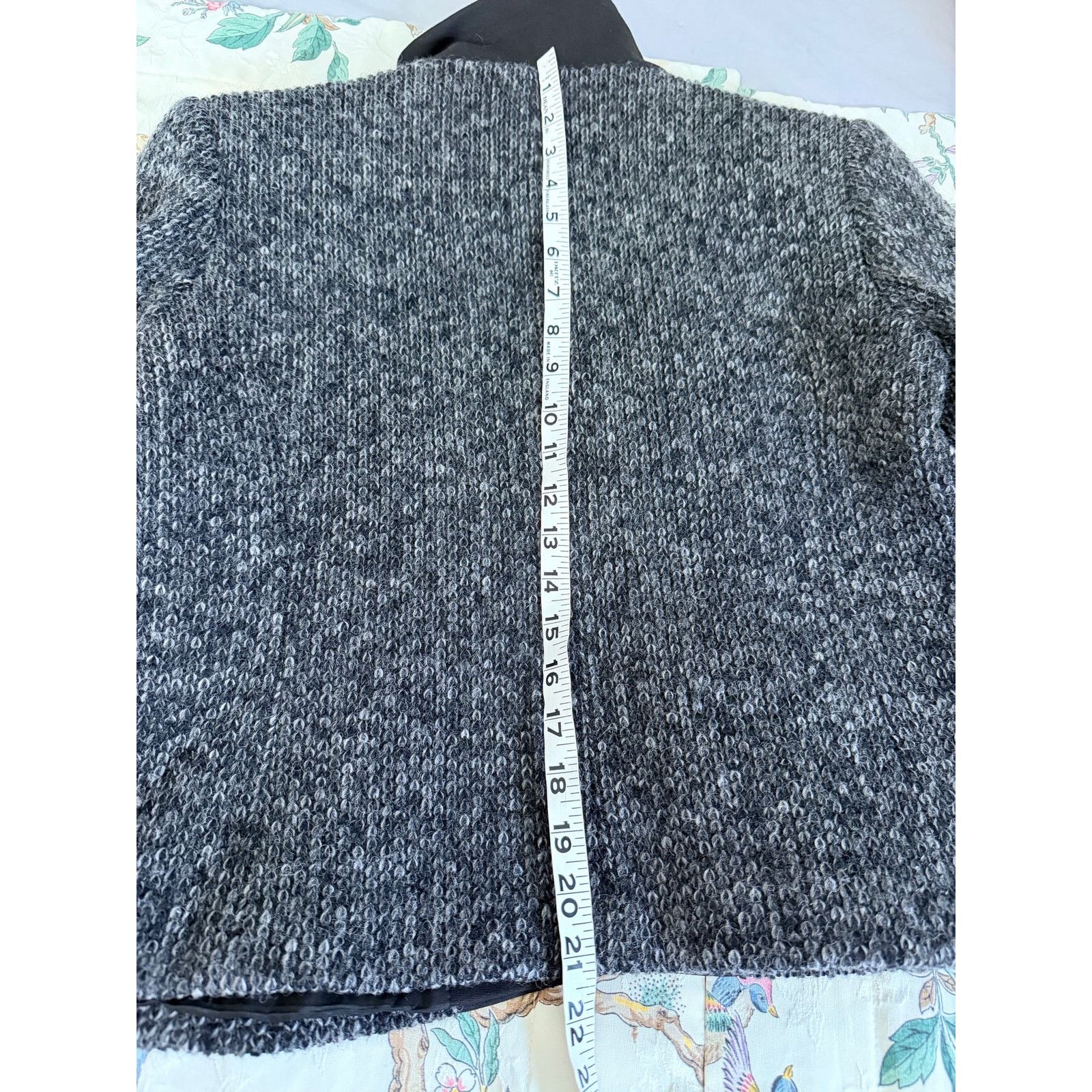 Cacharel 0233 Cacharel Grey Wool Boucle Blazer Size 42 / US 10 Size L / US 10 / IT 46 - 8 Thumbnail