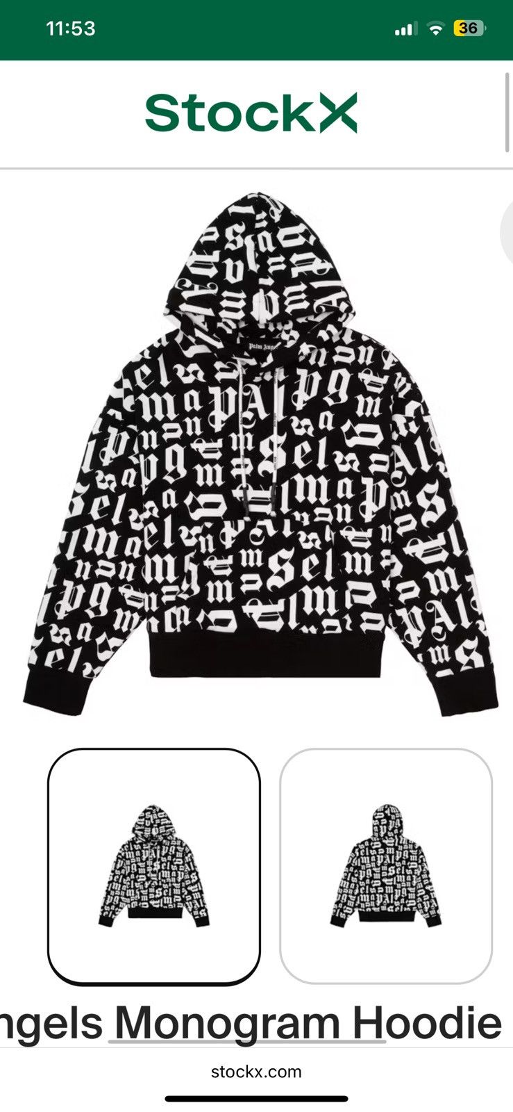 Designer × Palm Angels 10/10 condition Palm Angles hoodie Size US L / EU 52-54 / 3 - 7 Thumbnail