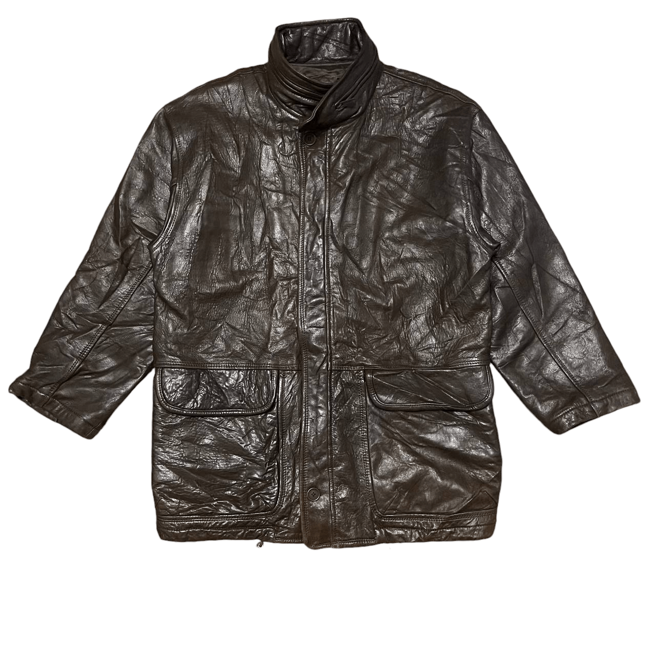 Adolfo Dominguez Vintage Adolfo Dominguez Sheepskin Leather Jacket Size US L / EU 52-54 / 3 - 1 Thumbnail