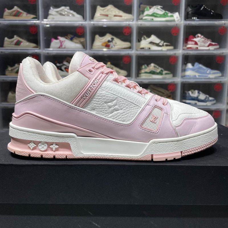 Louis Vuitton Louis Vuitton Trainer Leather Sneakers in Pink -2508 Size US 8 / EU 41 - 2 Thumbnail