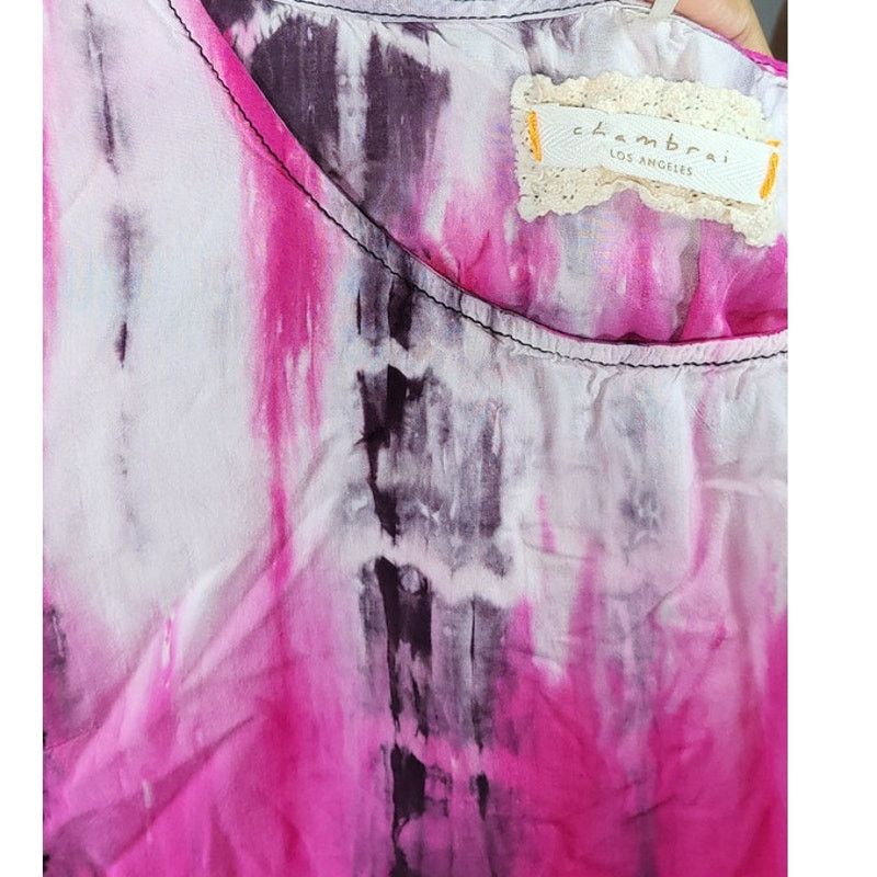 Other Chambrai Los Angeles Pink Tie Dye Short Sleeve Top Size S Size S / US 4 / IT 40 - 3 Thumbnail
