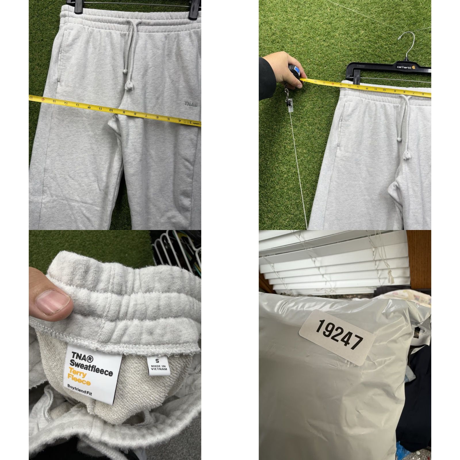 TNA TNA Sweatpants Womens Small Cozy Fleece Mega Fit Thick Lounge Casual Comfort Gray Cotton Size 28" / US 6 / IT 42 - 8 Thumbnail