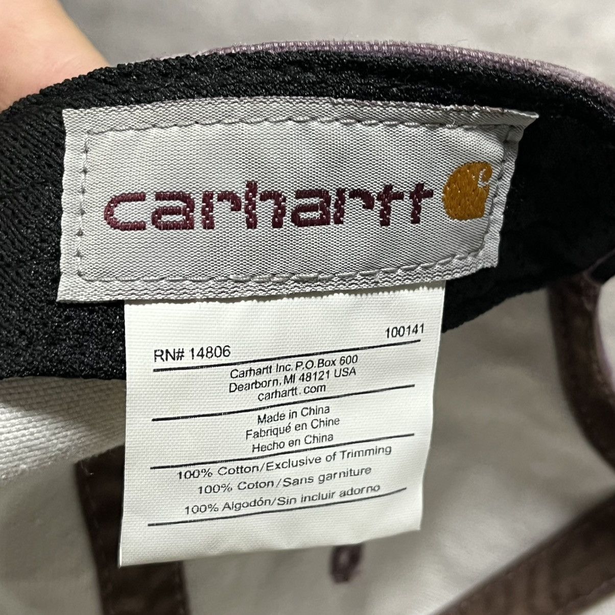 Carhartt Carhartt Odessa Purple Canvas Workwear Cap Adjustable Hat Size ONE SIZE - 6 Thumbnail