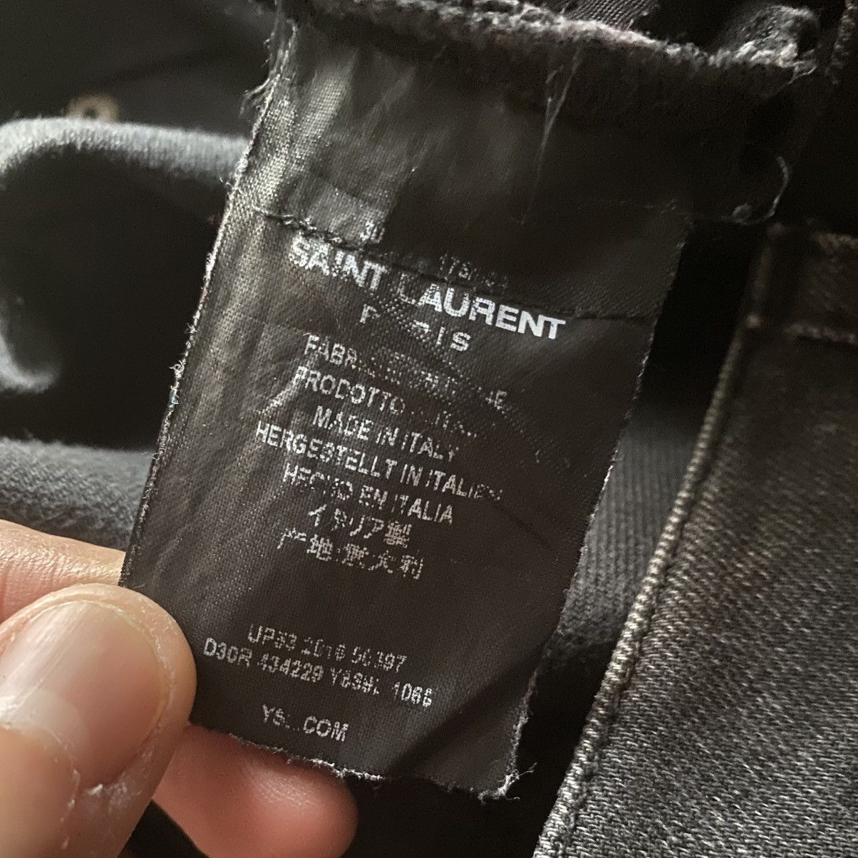 Saint Laurent Paris Fall2016 Blk Chain D02 Jeans Hedi Slimane Era Size US 30 / EU 46 - 6 Thumbnail