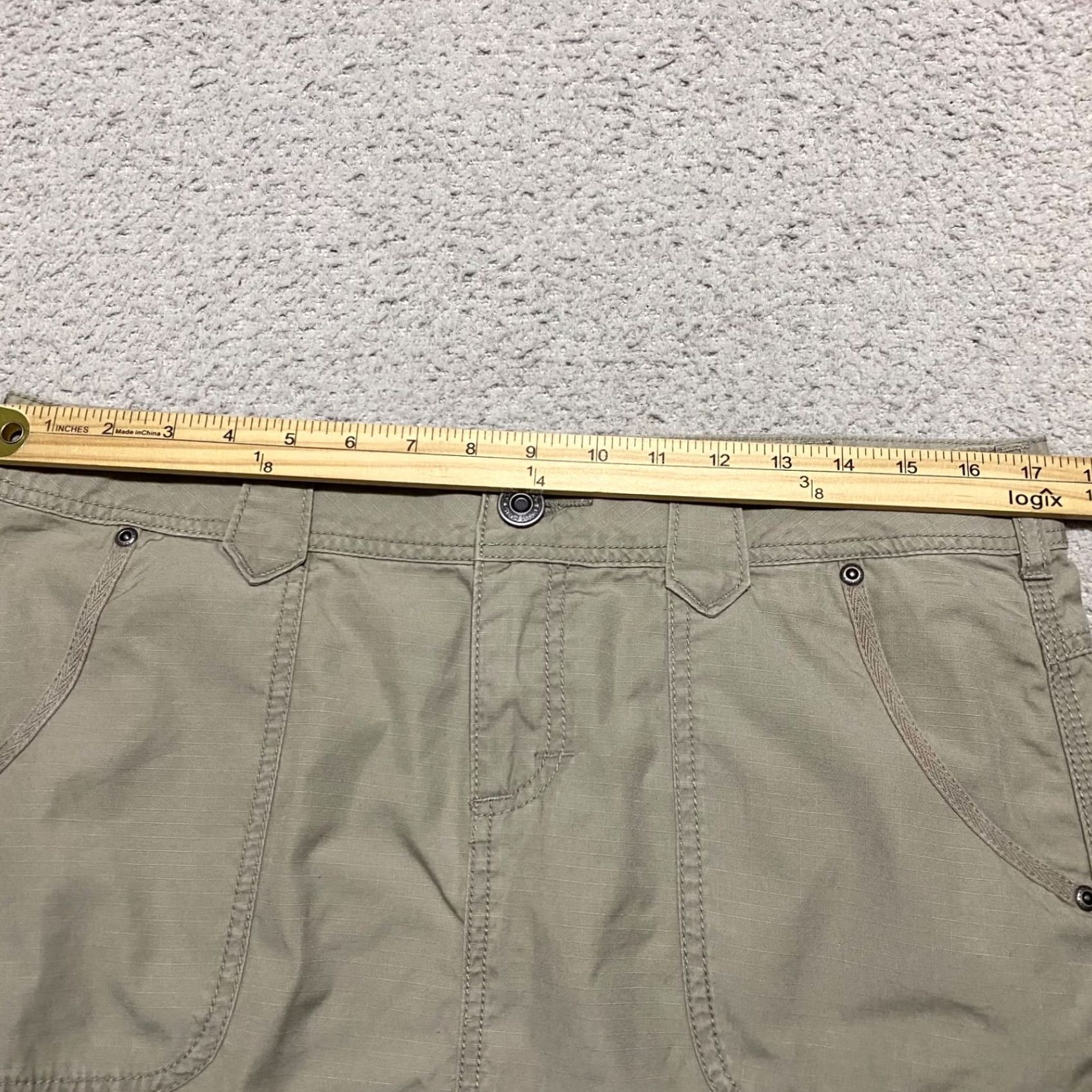 Vintage NWT Cabela's Womens 12 Skirt Beige Cargo Pockets Outdoor Hiking Short Vintage: No Size 34" / US 12 / IT 48 - 6 Thumbnail