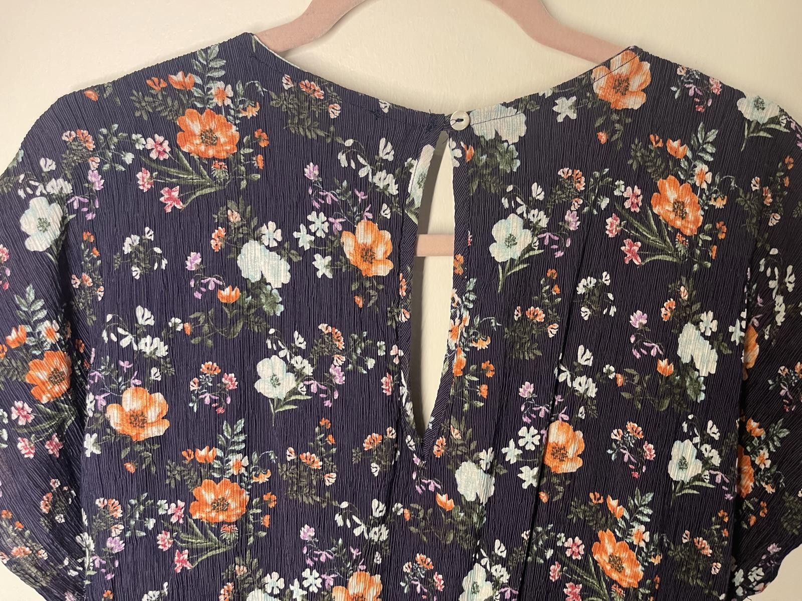 Designer A Beautiful Soul blue floral jumpsuit Size ONE SIZE - 5 Thumbnail