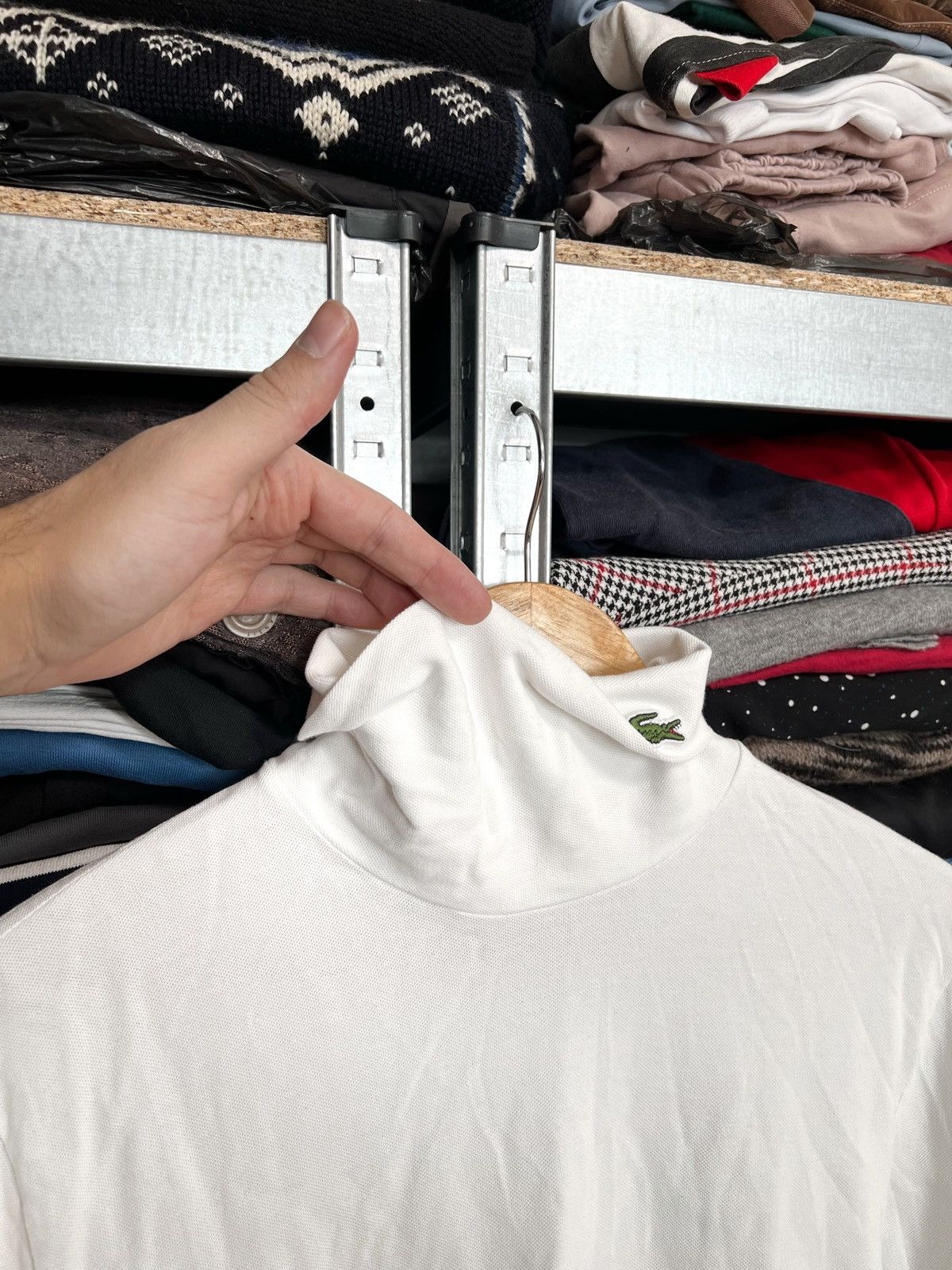 Lacoste Lacoste Golf White Turtleneck Long Sleeve Top Logo Neck Sz L Size US L / EU 52-54 / 3 - 5 Thumbnail