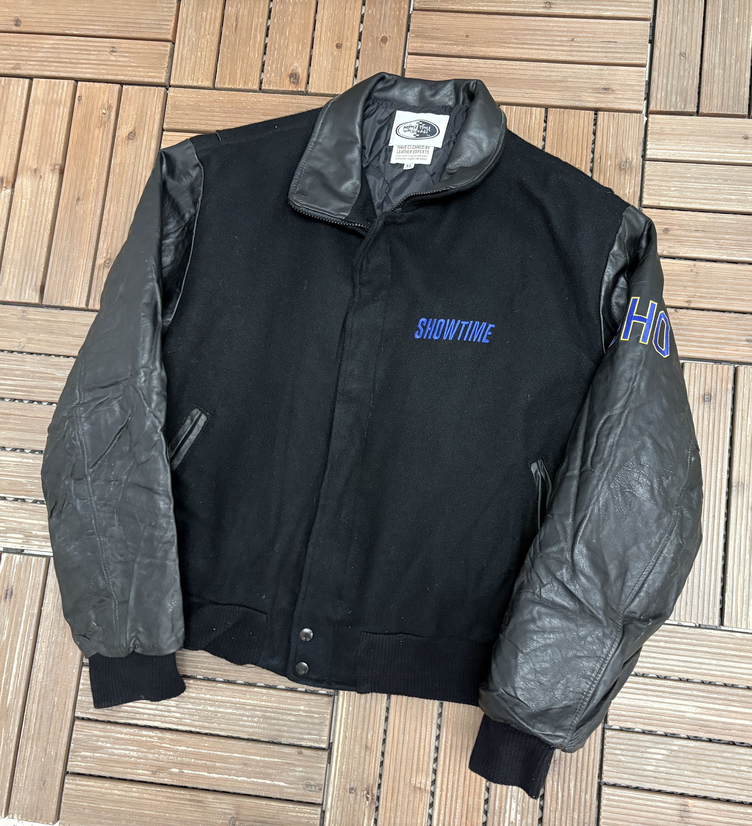 Vintage Showtime Championship Boxing Vintage Black Varsity Jacket Size US XL / EU 56 / 4 - 3 Thumbnail