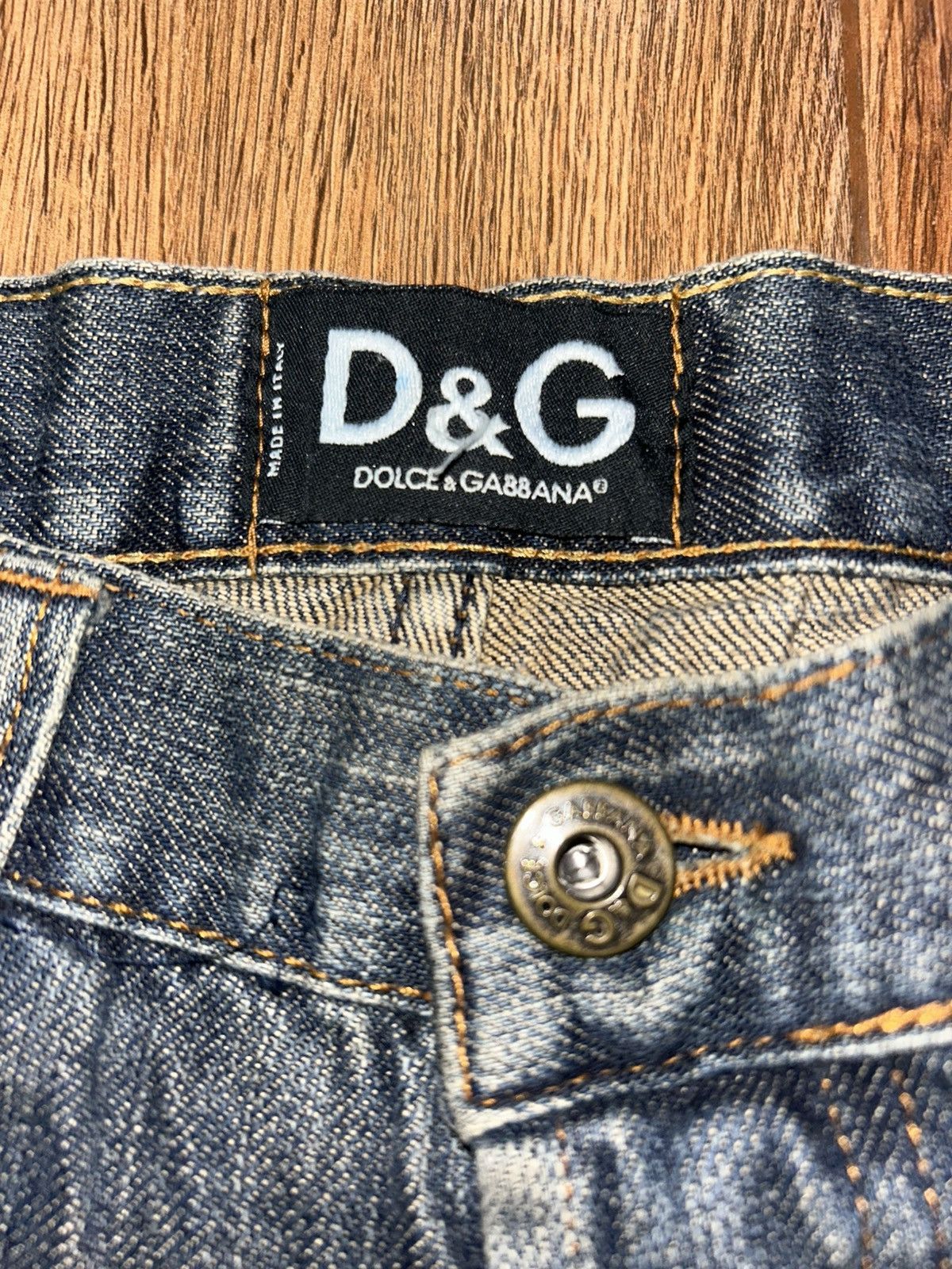 Tornado Mart Dolce & Gabbana D&G Distressed Flared Denim Jeans Size 34" / US 12 / IT 48 - 9 Thumbnail
