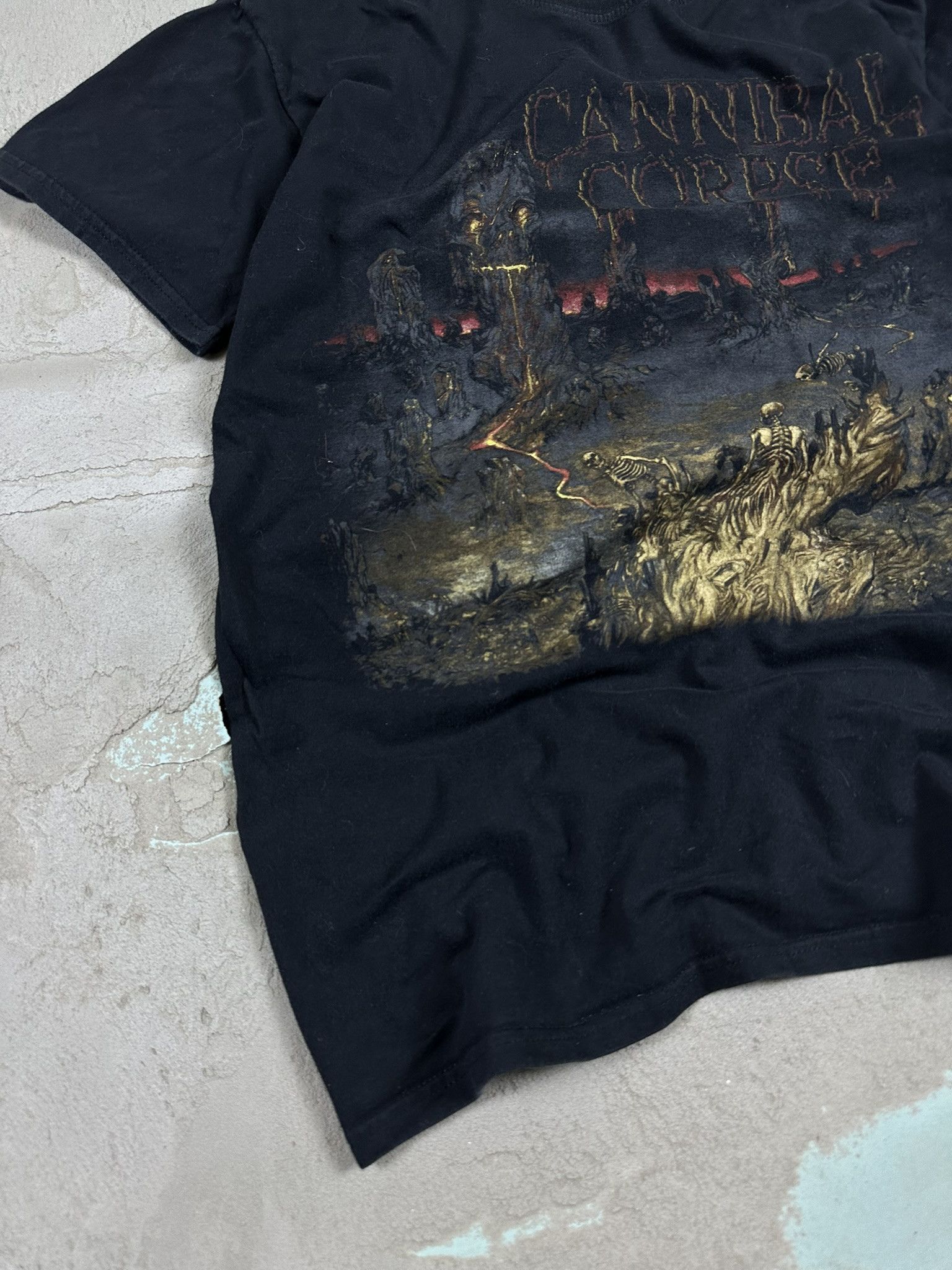 Band Tees Vintage Y2k Cannibal Corpse A Skeletal Domain Promo T-shirt Size US M / EU 48-50 / 2 - 6 Thumbnail