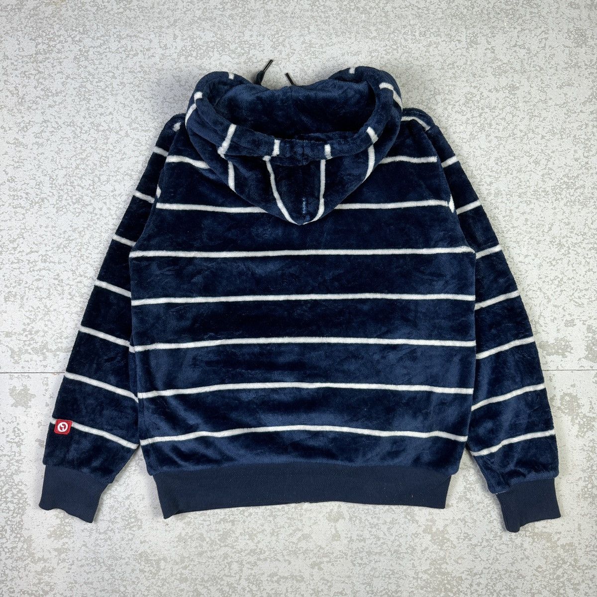 Japanese Brand Outdoor Products Stripe Matted Fleece Hooded Sweater Size US M / EU 48-50 / 2 - 11 Thumbnail