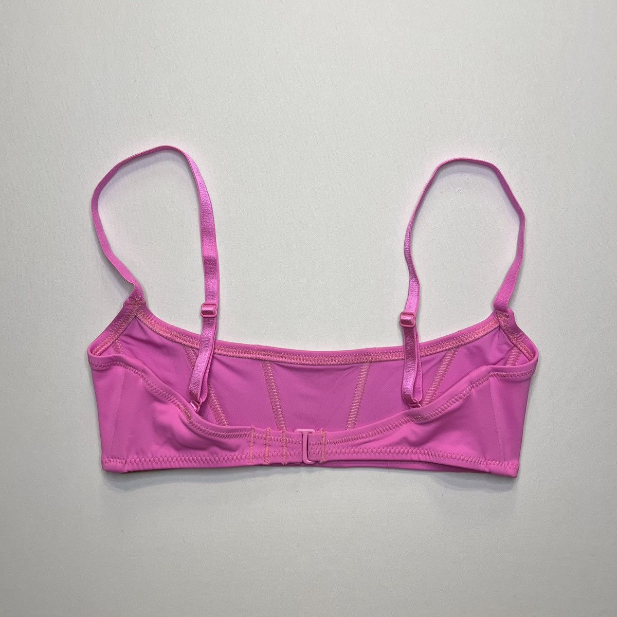 SKIMS SKIMS Signature Swim Corset Bikini Top Neon Orchid NWT XS Size XS / US 0-2 / IT 36-38 - 8 Thumbnail