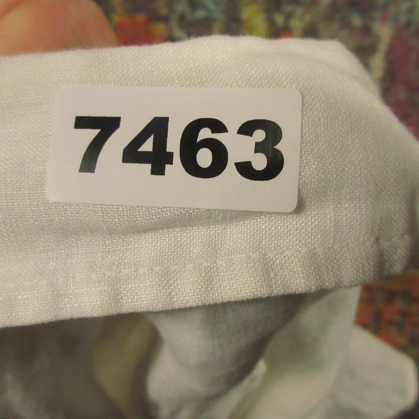 Vintage Pulp Shirt White Linen Womens Small 3/4 Sleeve Button Front Blouse Cottage Size S / US 4 / IT 40 - 5 Thumbnail