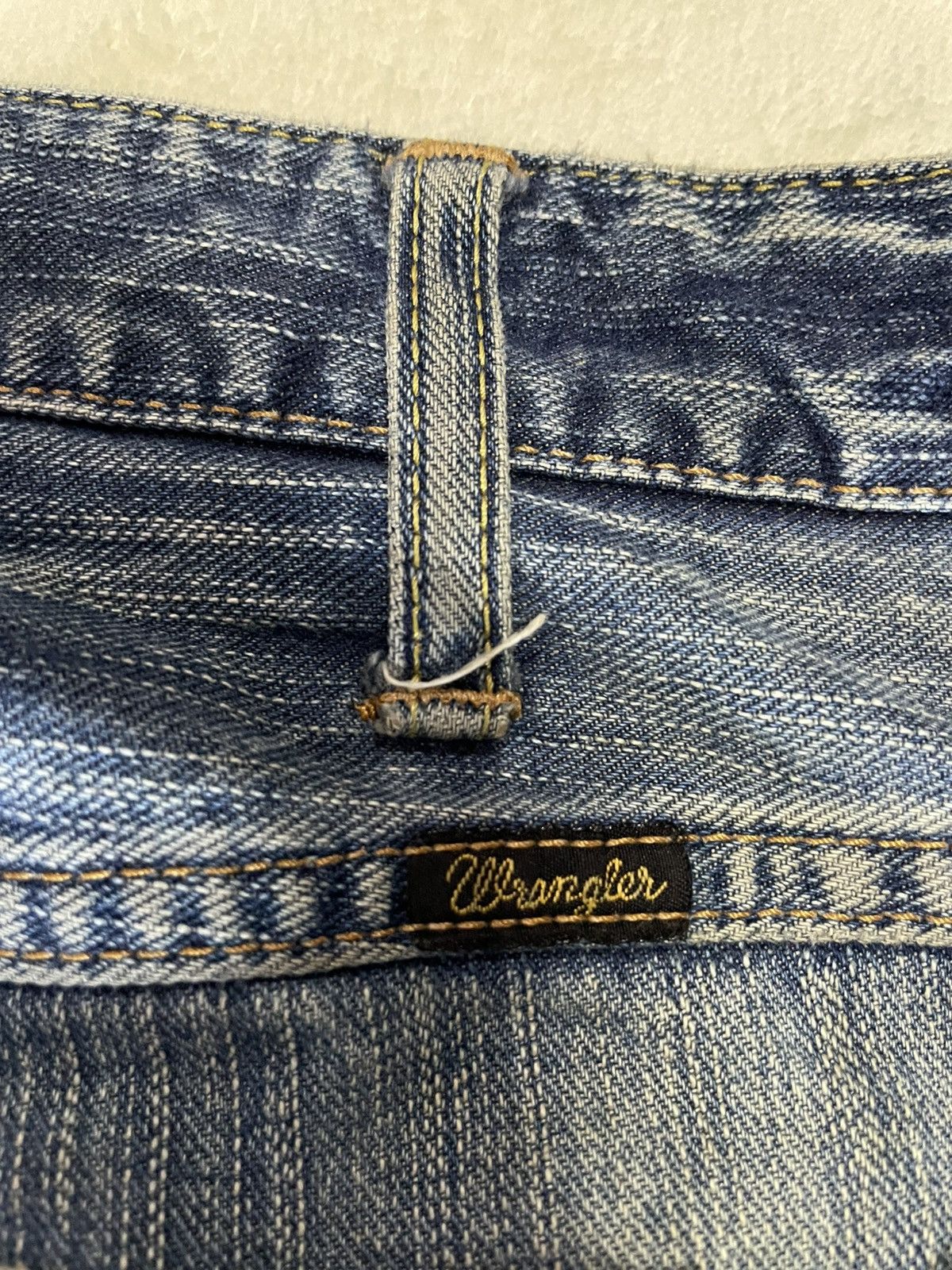 Vintage Wrangler Faded Distress Denim Jeans