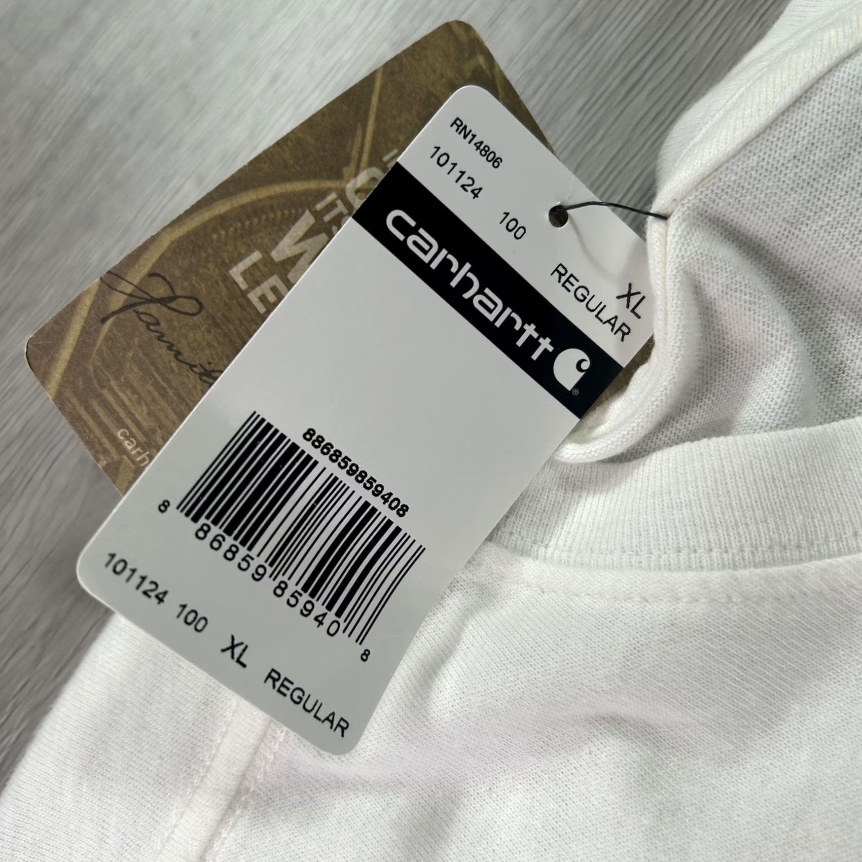 Carhartt Carhartt Shirt Mens XL White Relaxed Fit Tagless Workwear Cotton Tee 101124 Size US XL / EU 56 / 4 - 5 Thumbnail