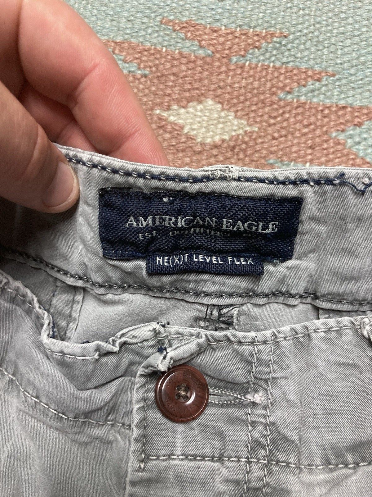 Vintage American eagle next level flex shorts chino cotton hiking 34 Size US 34 / EU 50 - 3 Thumbnail