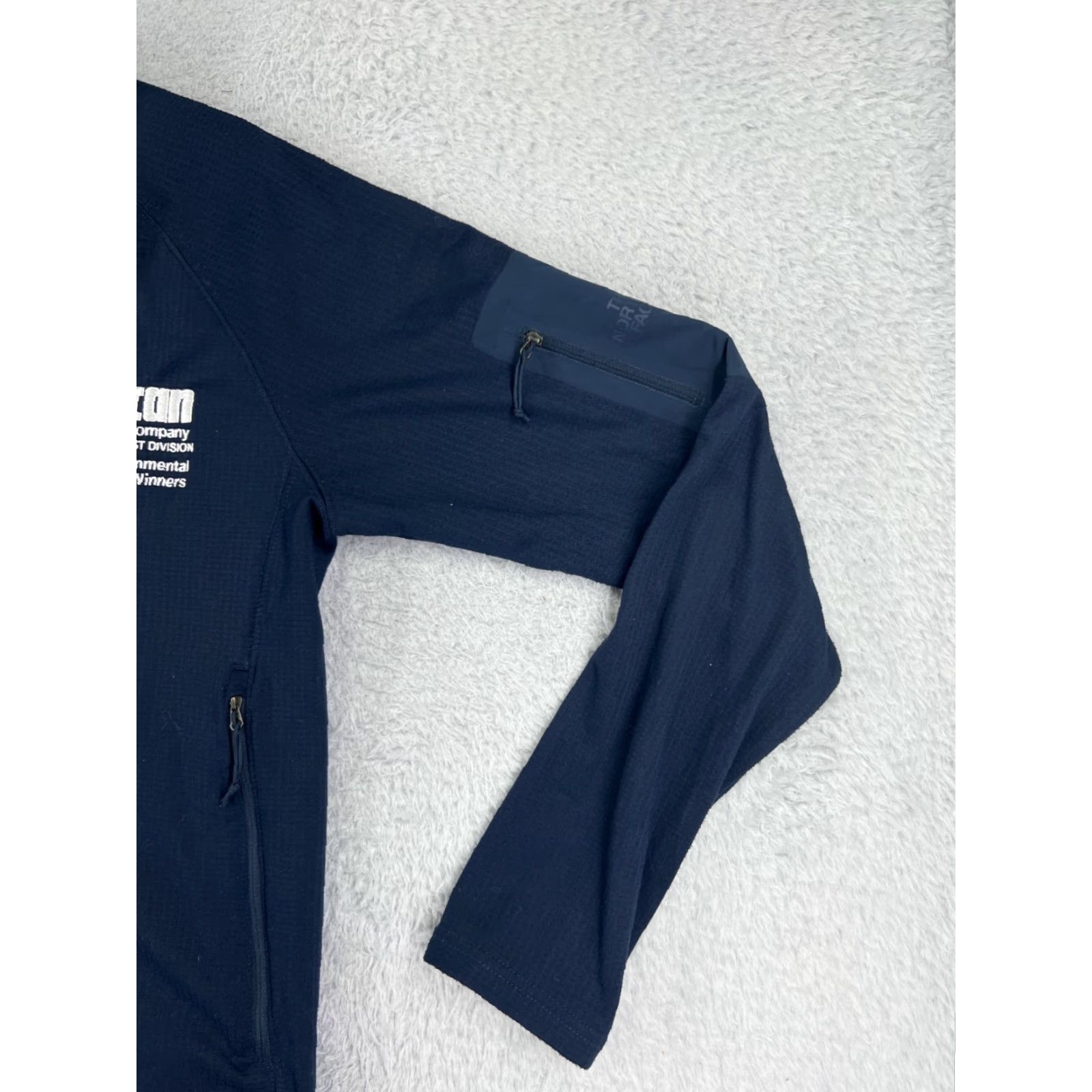The North Face The North Face Mens Full Zip Sweater Blue 100% Polyester Knit Mock Neck Regular Size M 2?4 Zip Embroidered Logo Size US M / EU 48-50 / 2 - 6 Thumbnail