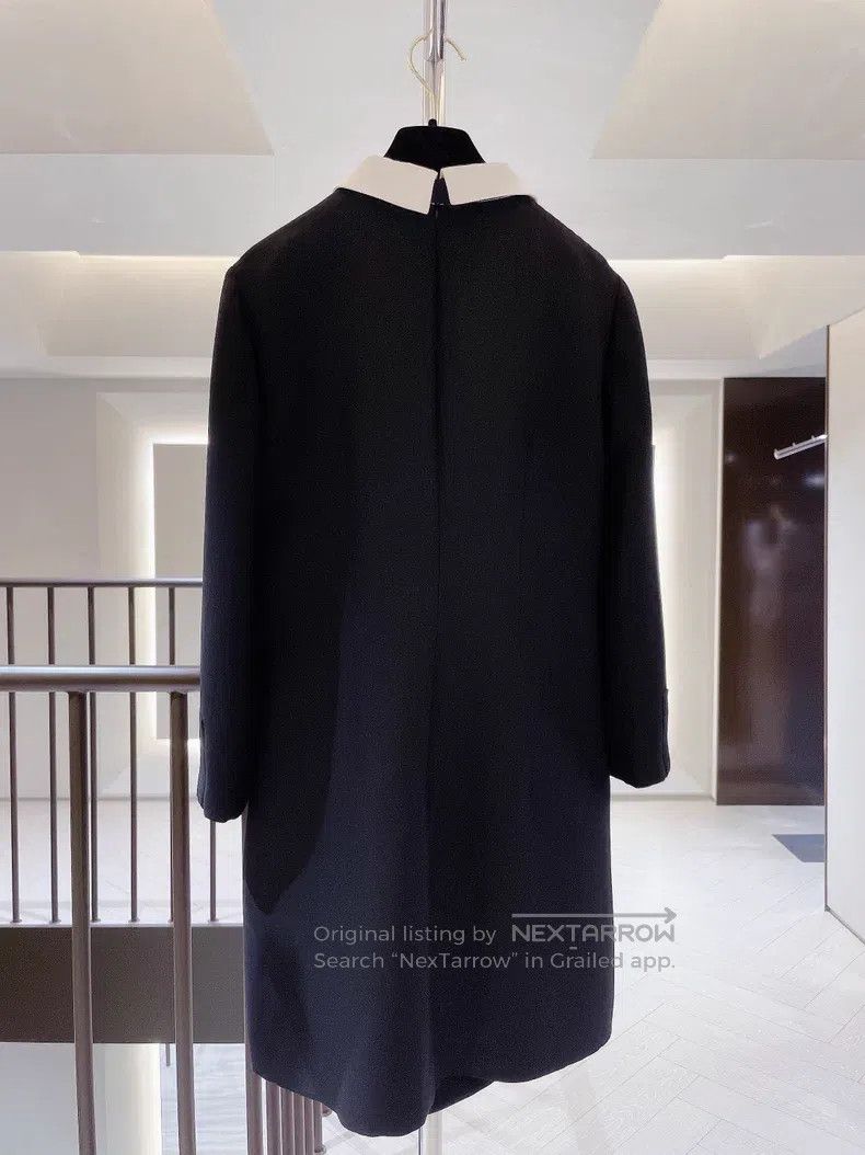 Valentino Valentino Classic black and white fake tie long-sleeved dr Size S / US 4 / IT 40 - 2 Thumbnail