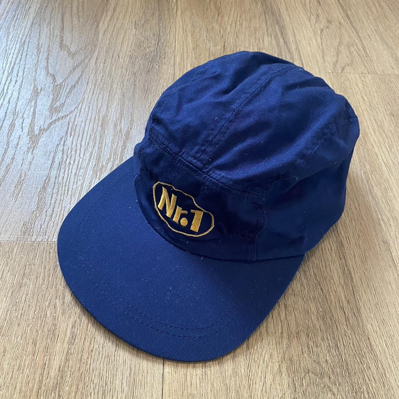 Other Blue cotton cap with gold logo Vintage y2k 2000s Size ONE SIZE - 1 Thumbnail