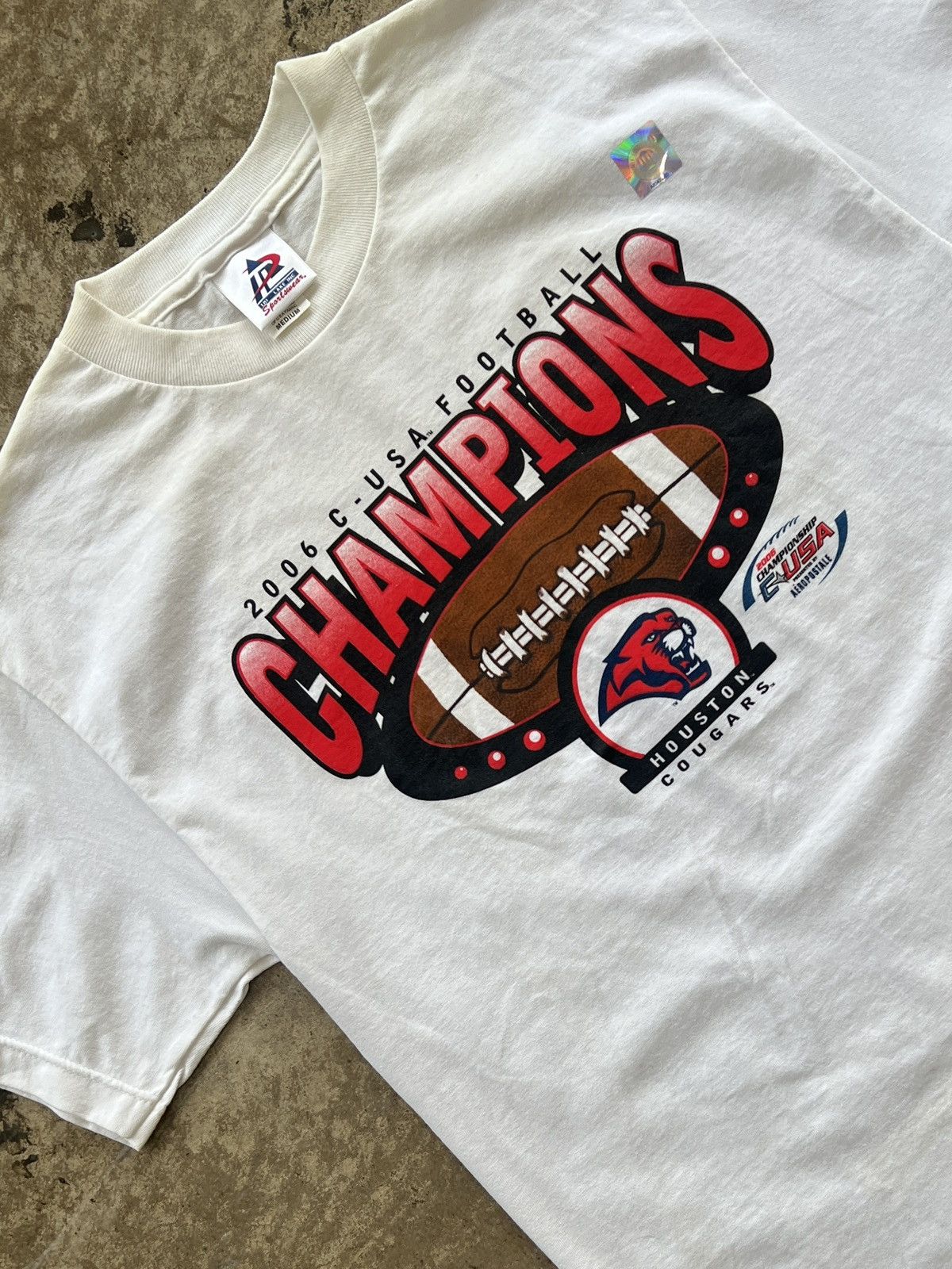 Vintage 2006 Y2K Houston Cougars Football Champions DS Tee Medium Size US M / EU 48-50 / 2 - 1 Thumbnail