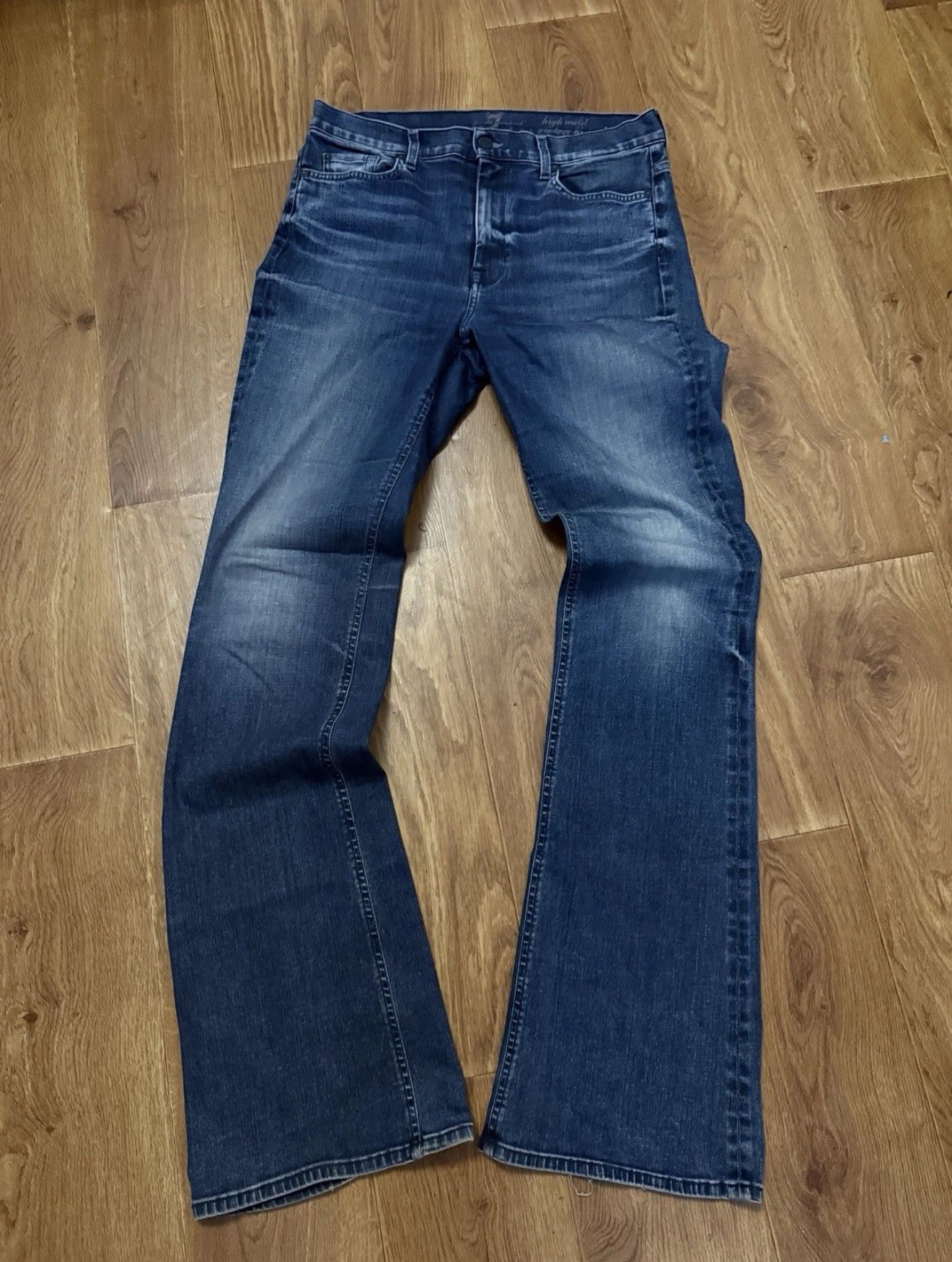7 For All Mankind 7 For All Mankind Hype Flared Jeans Denim Pants Italy Made Size US 32 / EU 48 - 1 Thumbnail