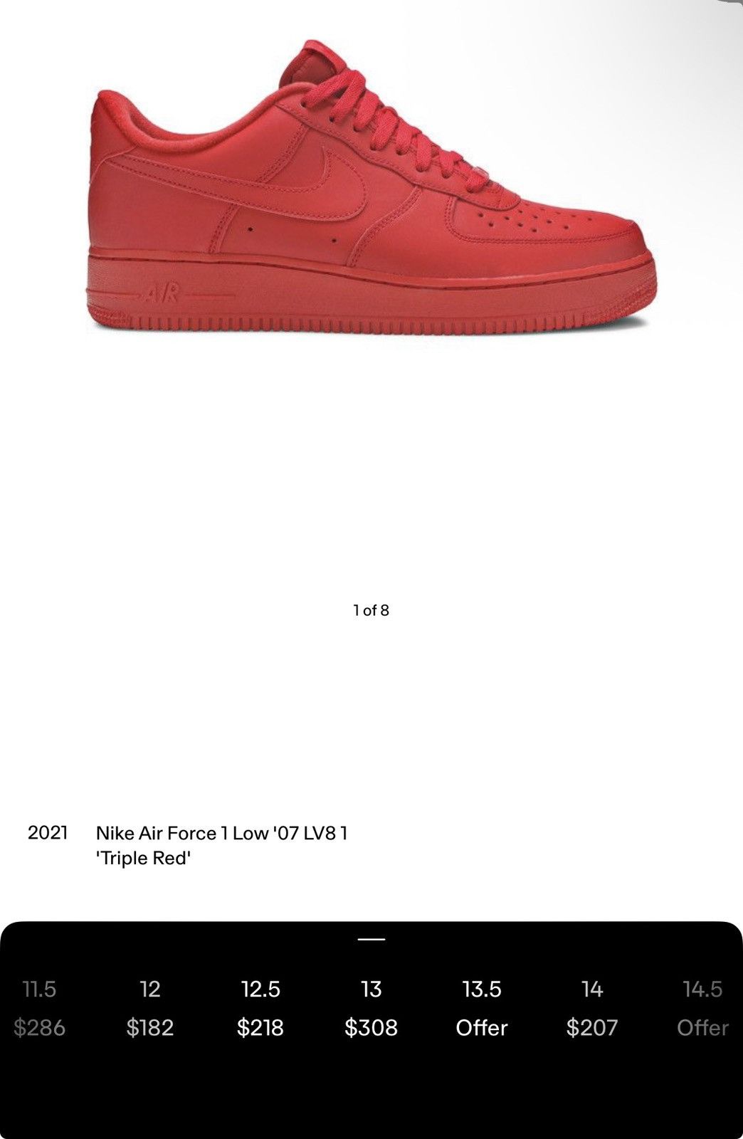 Nike Nike Air Force 1 Low 07 LV8 1 – Size 13 OG Box/Supreme Laces Size US 13 / EU 46 - 12 Thumbnail
