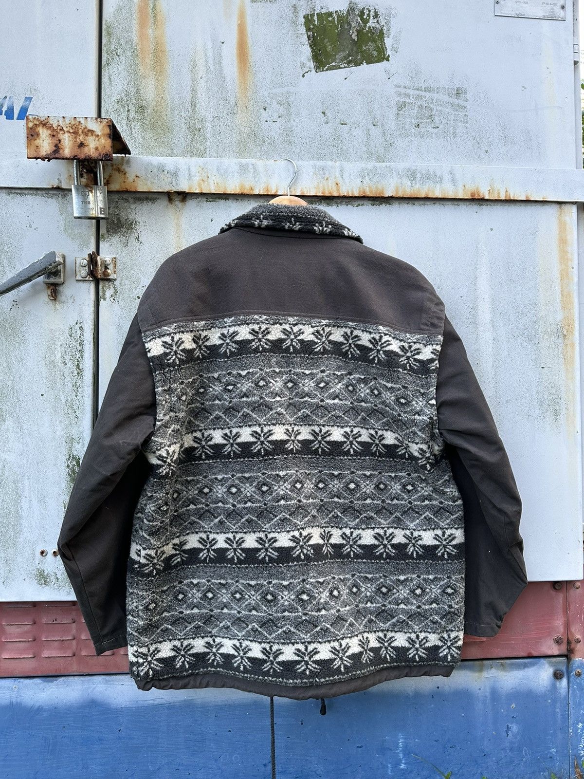 Vintage 👹Vintage SYNTHETIC BEAUTIFUL FLEECE UTILITY JACKET Size US XL / EU 56 / 4 - 8 Thumbnail