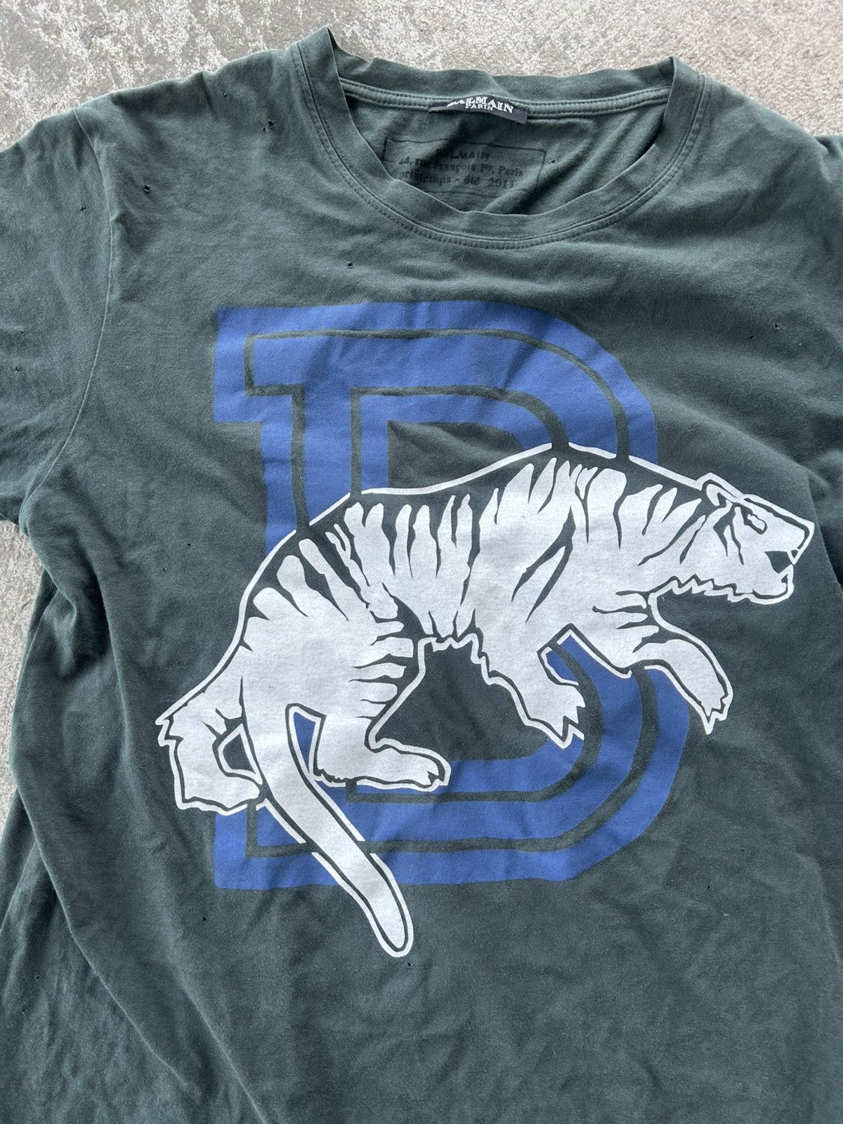 Balmain Balmain Homme SS11 Tiger T Shirt Decarnin Size US S / EU 44-46 / 1 - 2 Thumbnail