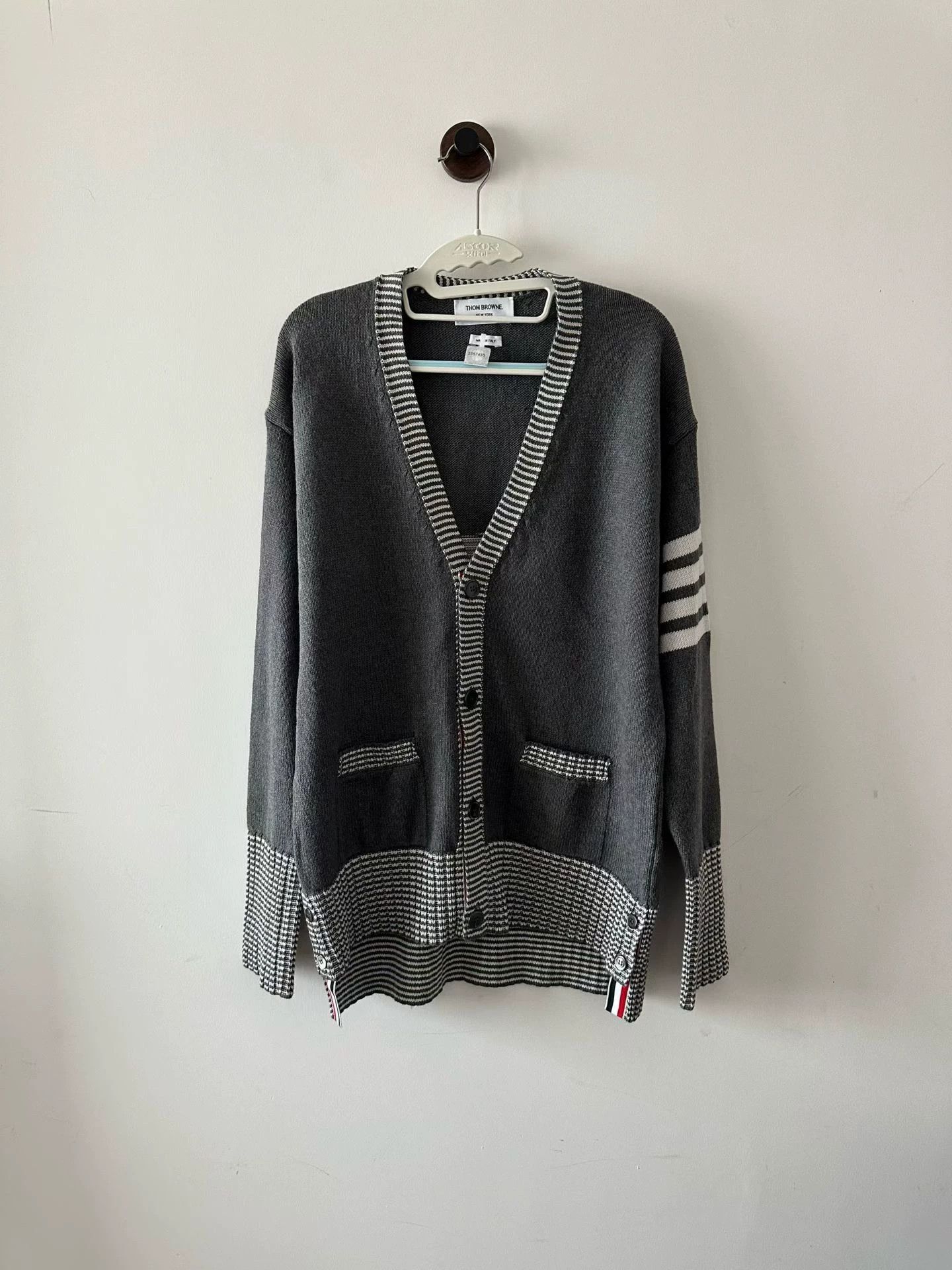 Thom Browne Thom Browne Gray Dog Cardigan Size 0 Size US XS / EU 42 / 0 - 1 Thumbnail