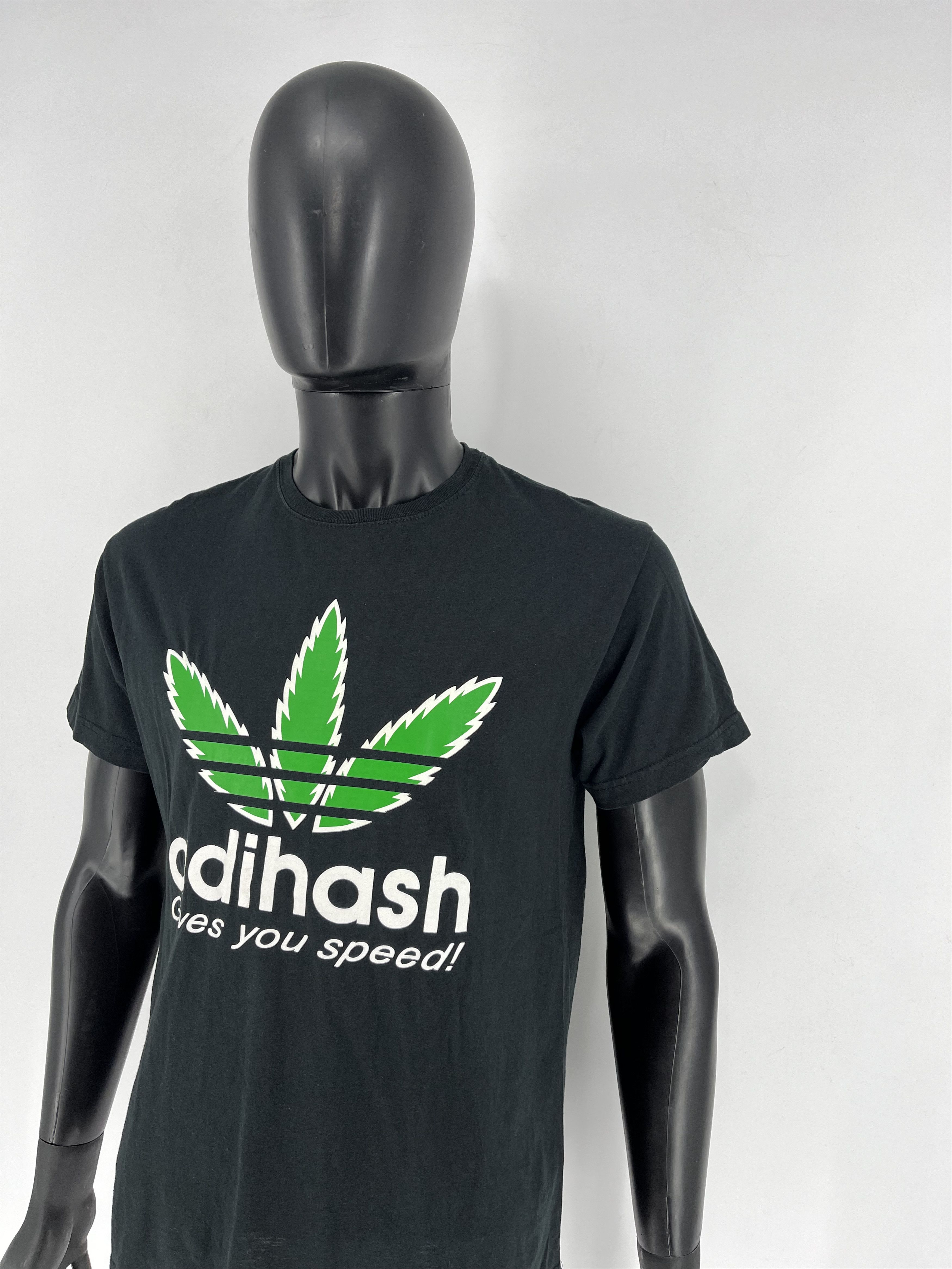 Vintage Vintage Y2K Adihash Gives You Speed Single Stitch T-shirt Size US L / EU 52-54 / 3 - 4 Thumbnail