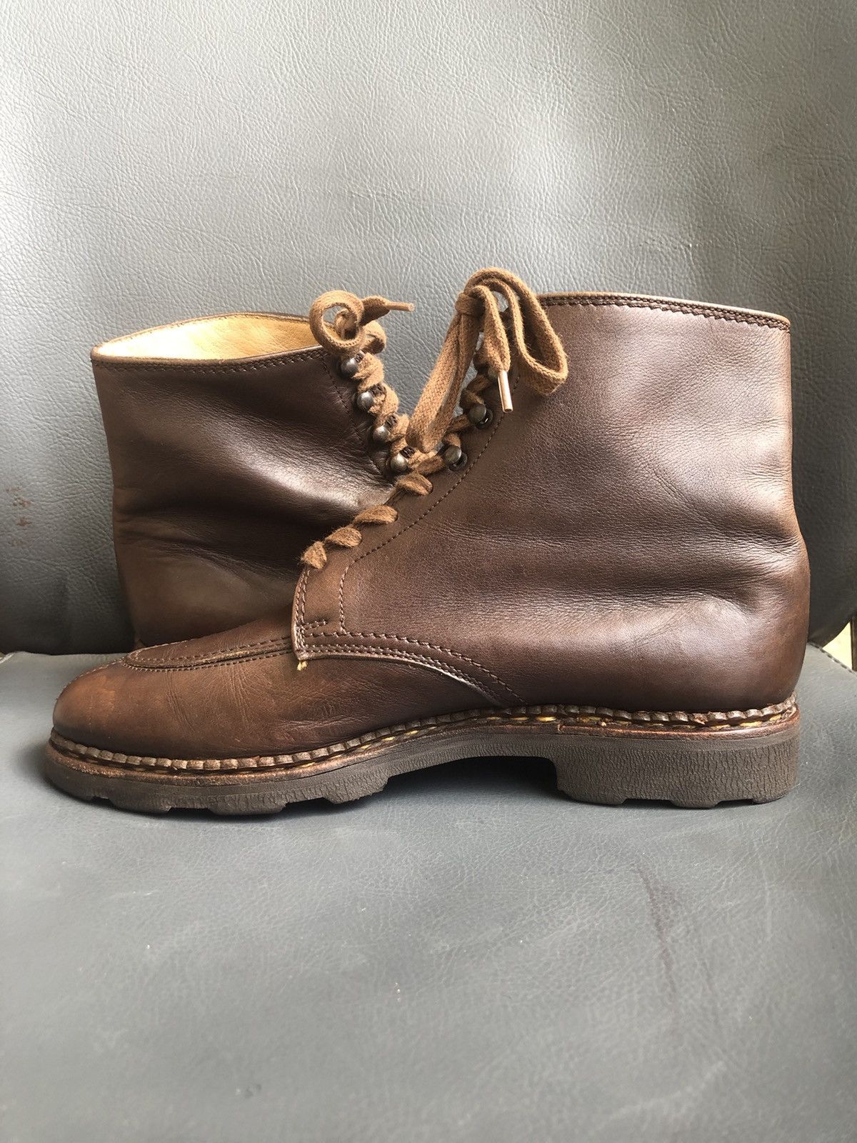 Paraboot Paraboot Griff Brown Leather Women’s Boots Size 4.5 K Size US 7 / IT 37 - 6 Thumbnail