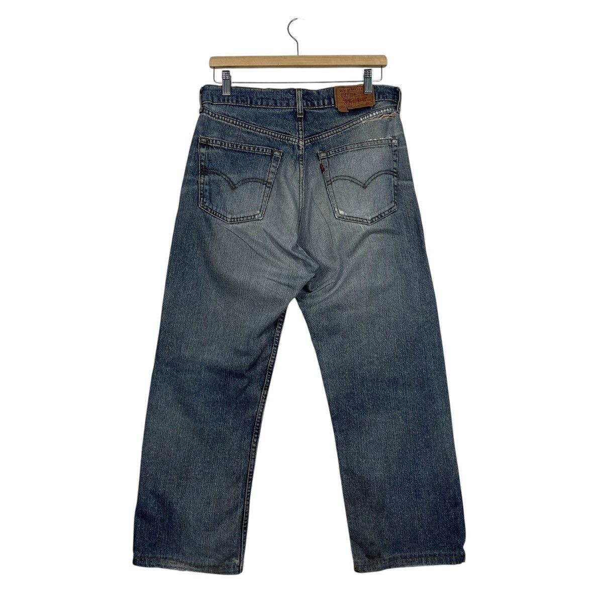 Levi's Vintage Levis Distressed Motive Denim Jeans Size US 32 / EU 48 - 7 Thumbnail