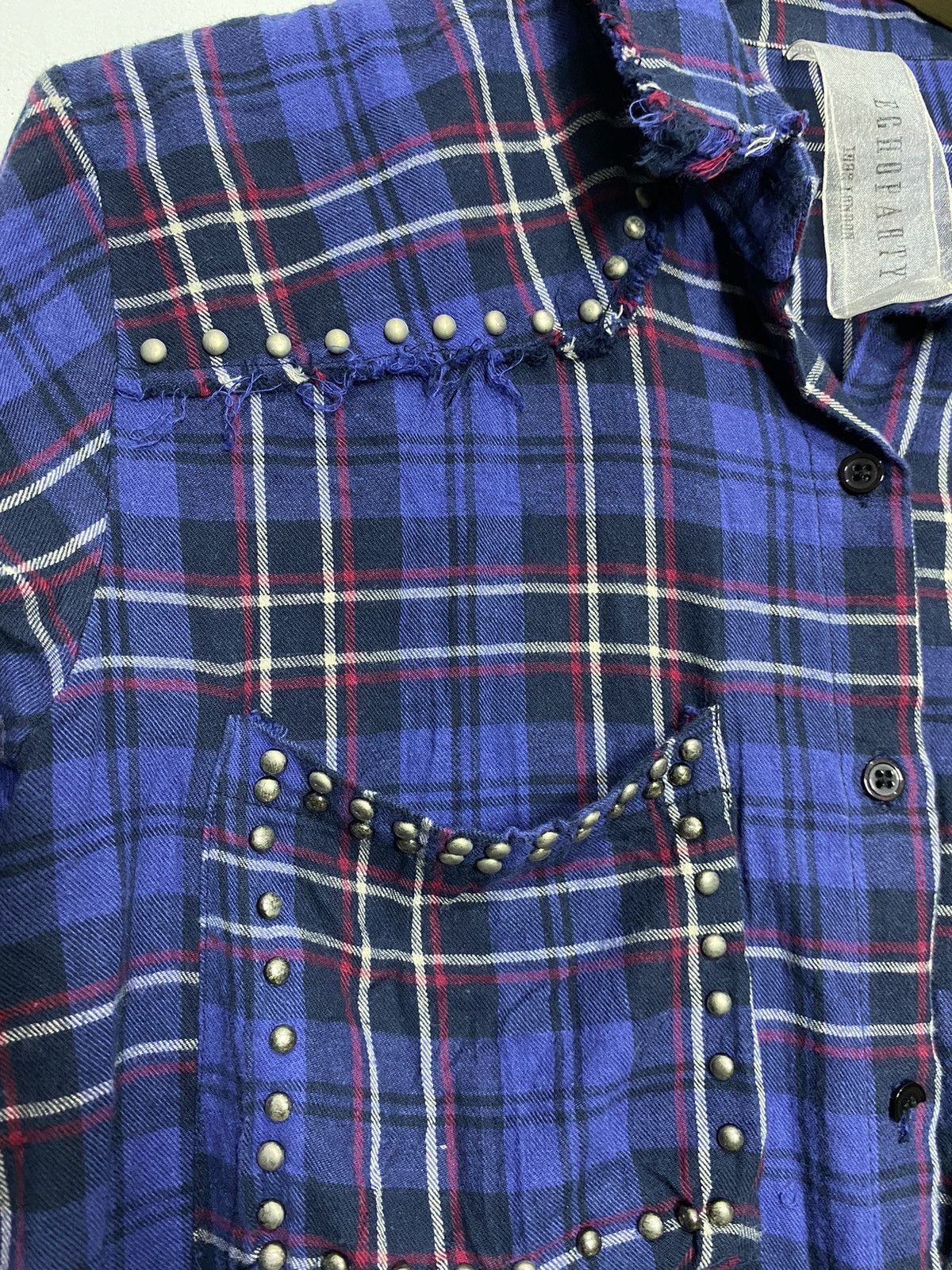 If Six Was Nine × Japanese Brand × Le Grande Bleu (L.G.B.) Echoparty london studed distressed flanel button shirts Size US M / EU 48-50 / 2 - 6 Thumbnail
