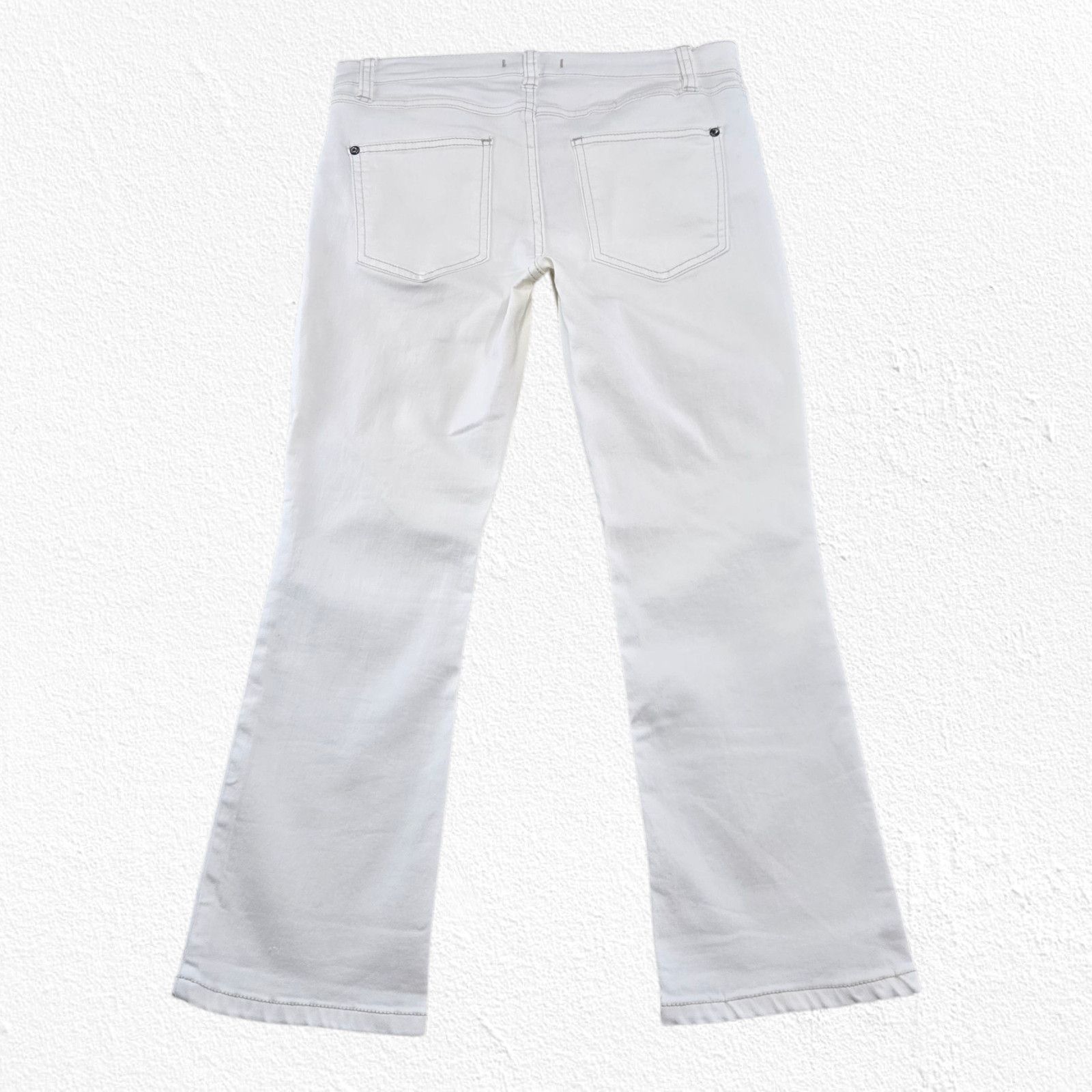 Free People Free People White Kick Flare Jeans Cropped Denim Size 28 Size 28" / US 6 / IT 42 - 9 Thumbnail