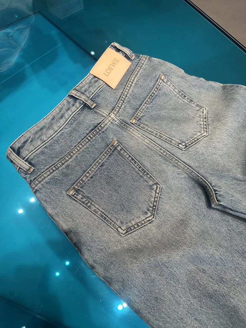 Loewe Loewe Cotton high waist jeans Size 25" / US 0 / IT 36 - 5 Thumbnail